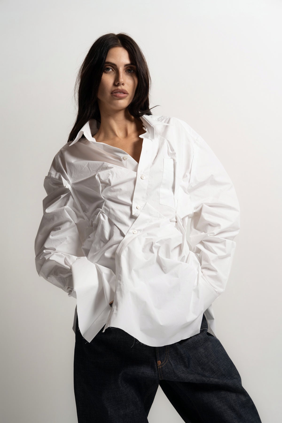 MAISON MARGIELA | RAW COTTON POPLIN SHIRT