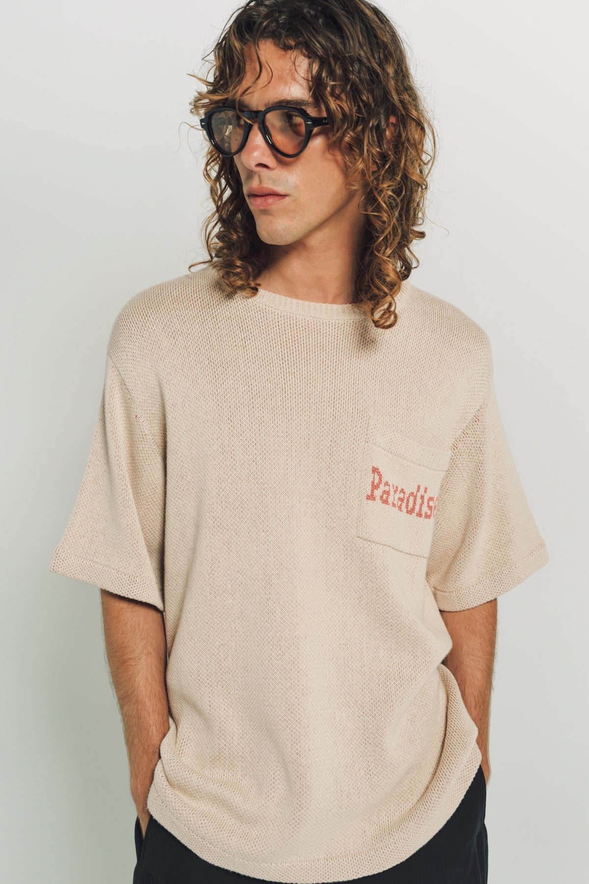 THE ELDER STATESMAN | PARADISE PALM SHORT SLEEVE TEE