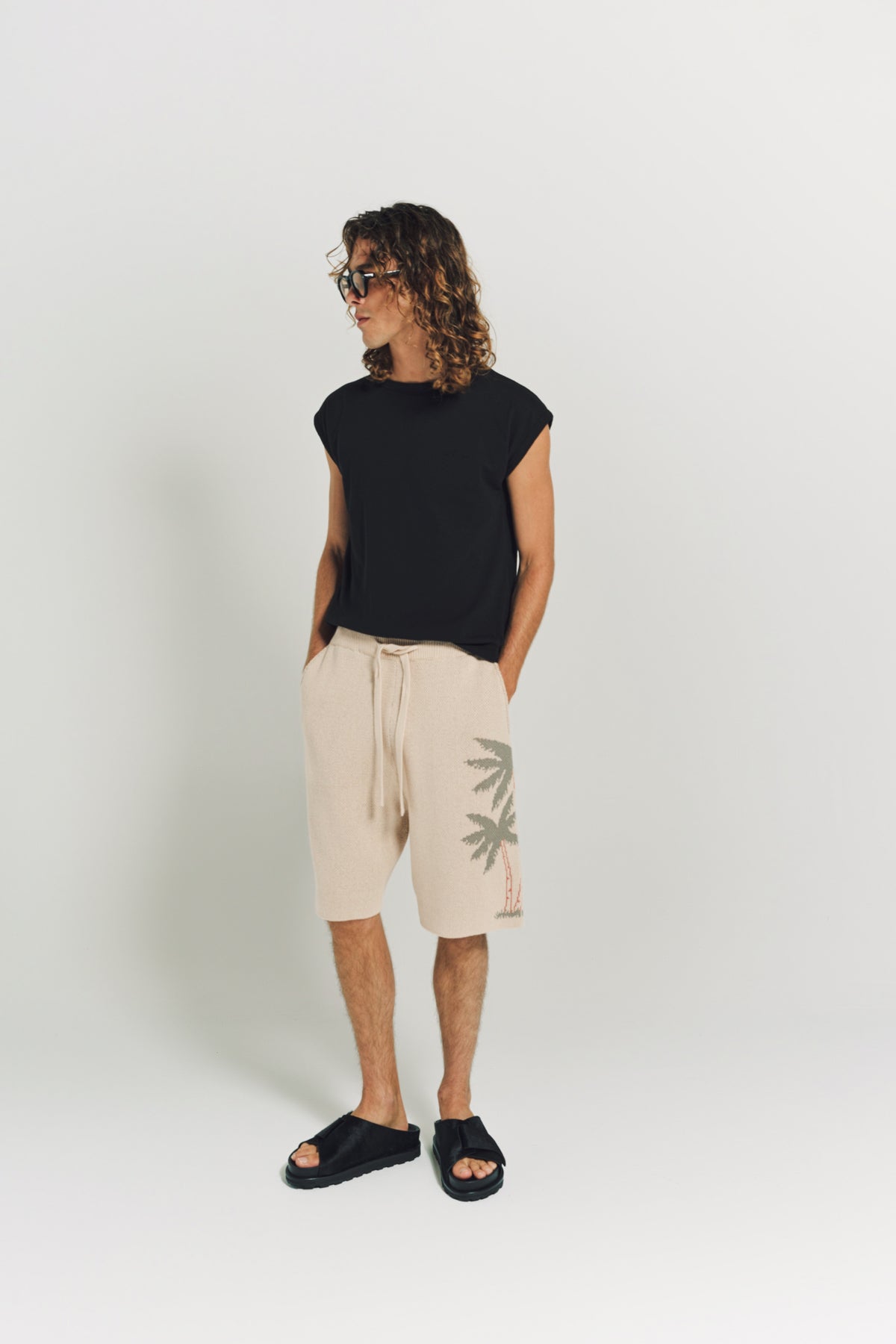 THE ELDER STATESMAN | PALM BOARD SHORTS - MAXFIELD LA