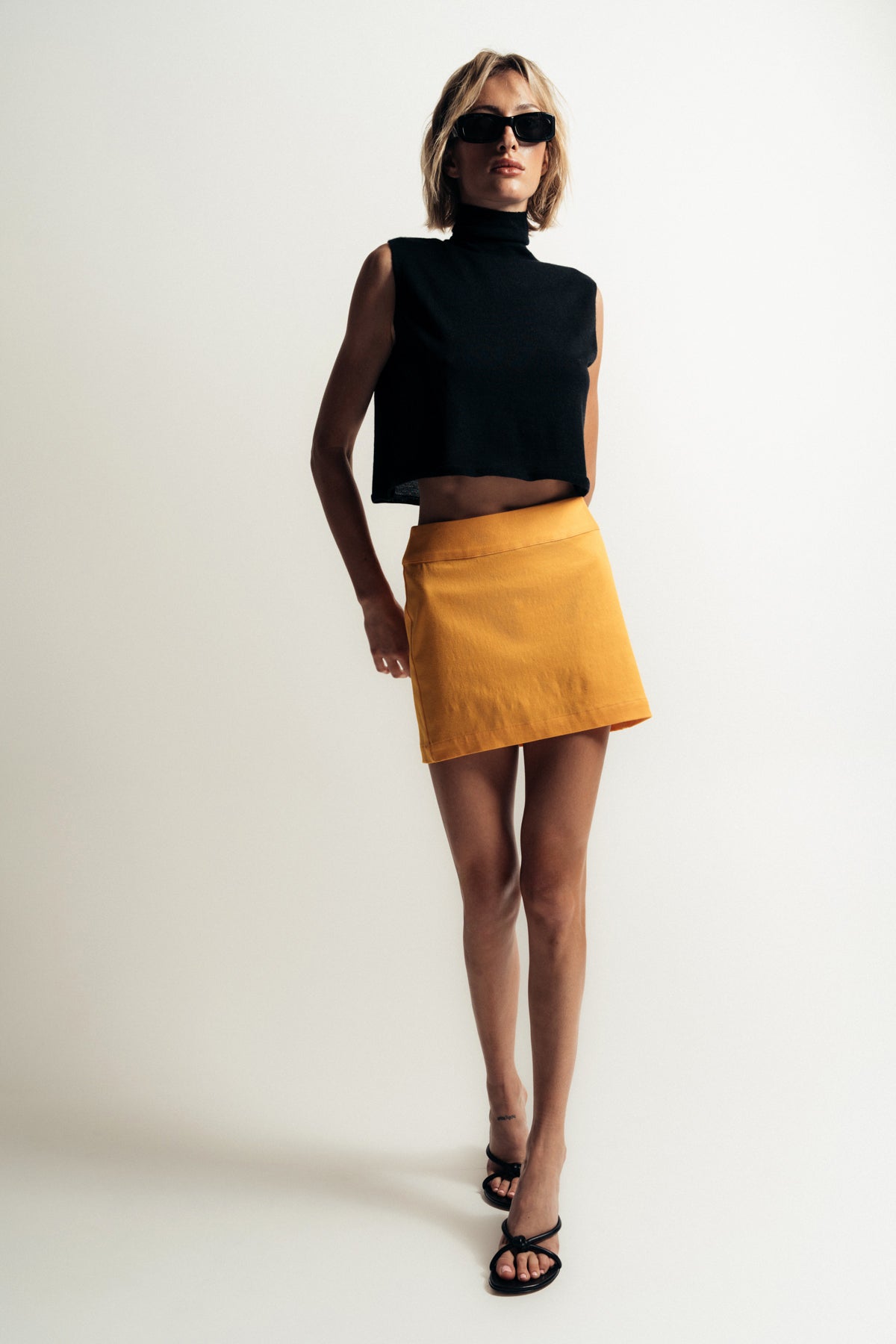 SABLYN | EMMANUELA TWILL MINI SKIRT