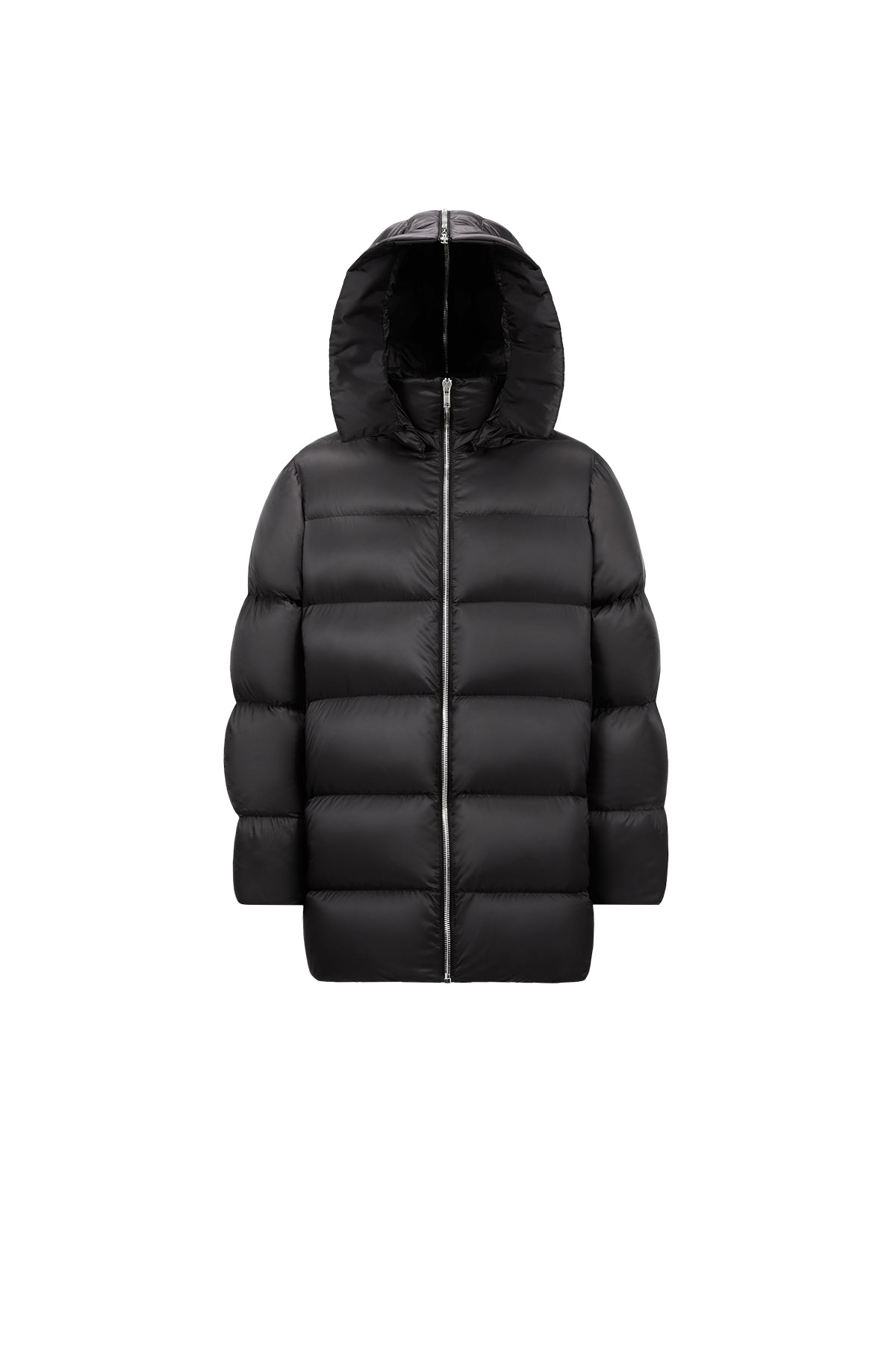 MONCLER + RICK OWENS | WOMENS CYCLOPIC HOODED LONG DOWN JACKET - MAXFIELD LA