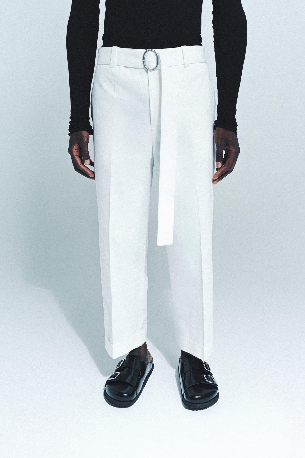 JIL SANDER | BELTED TROUSERS