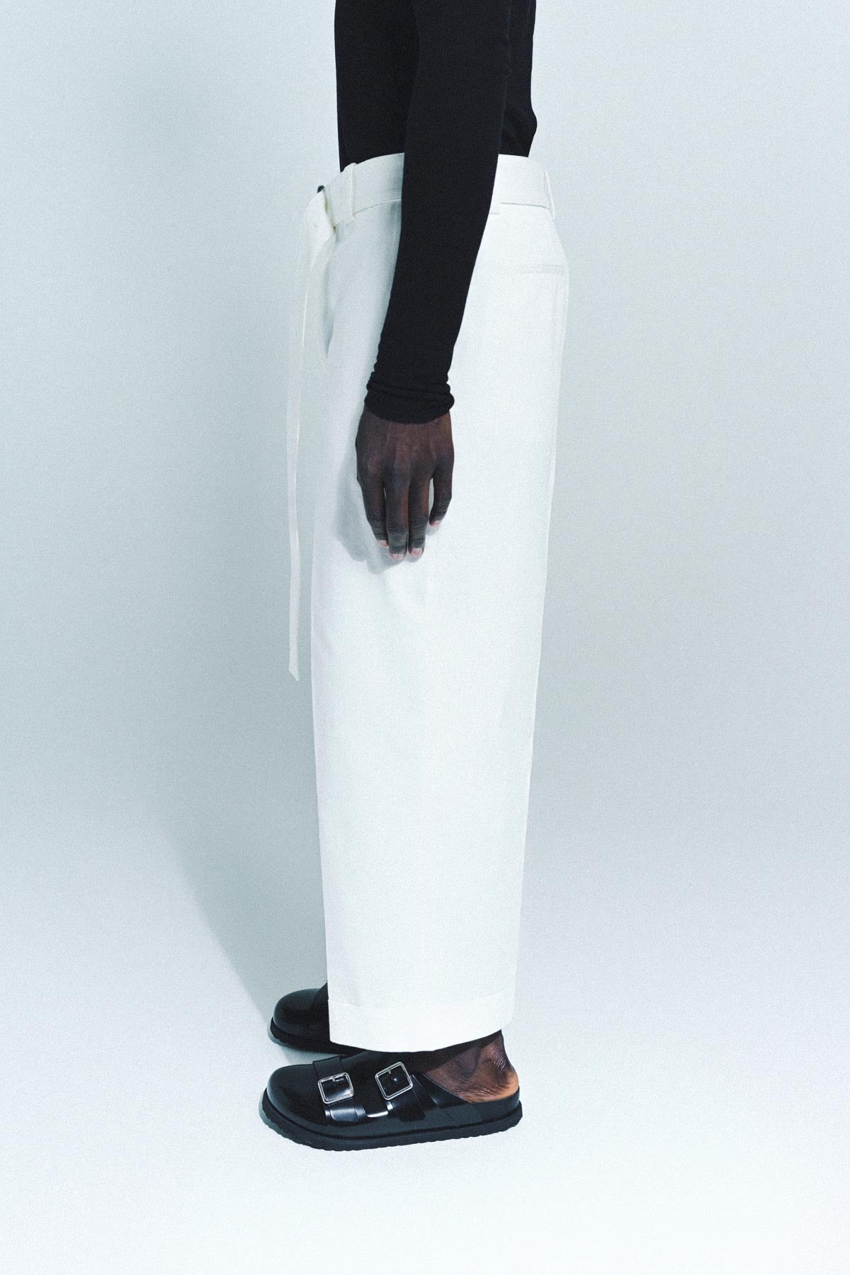 JIL SANDER | BELTED TROUSERS