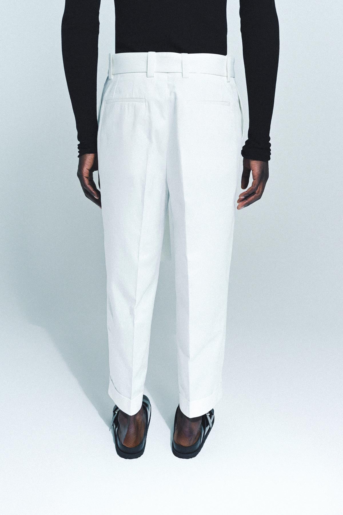 JIL SANDER | BELTED TROUSERS