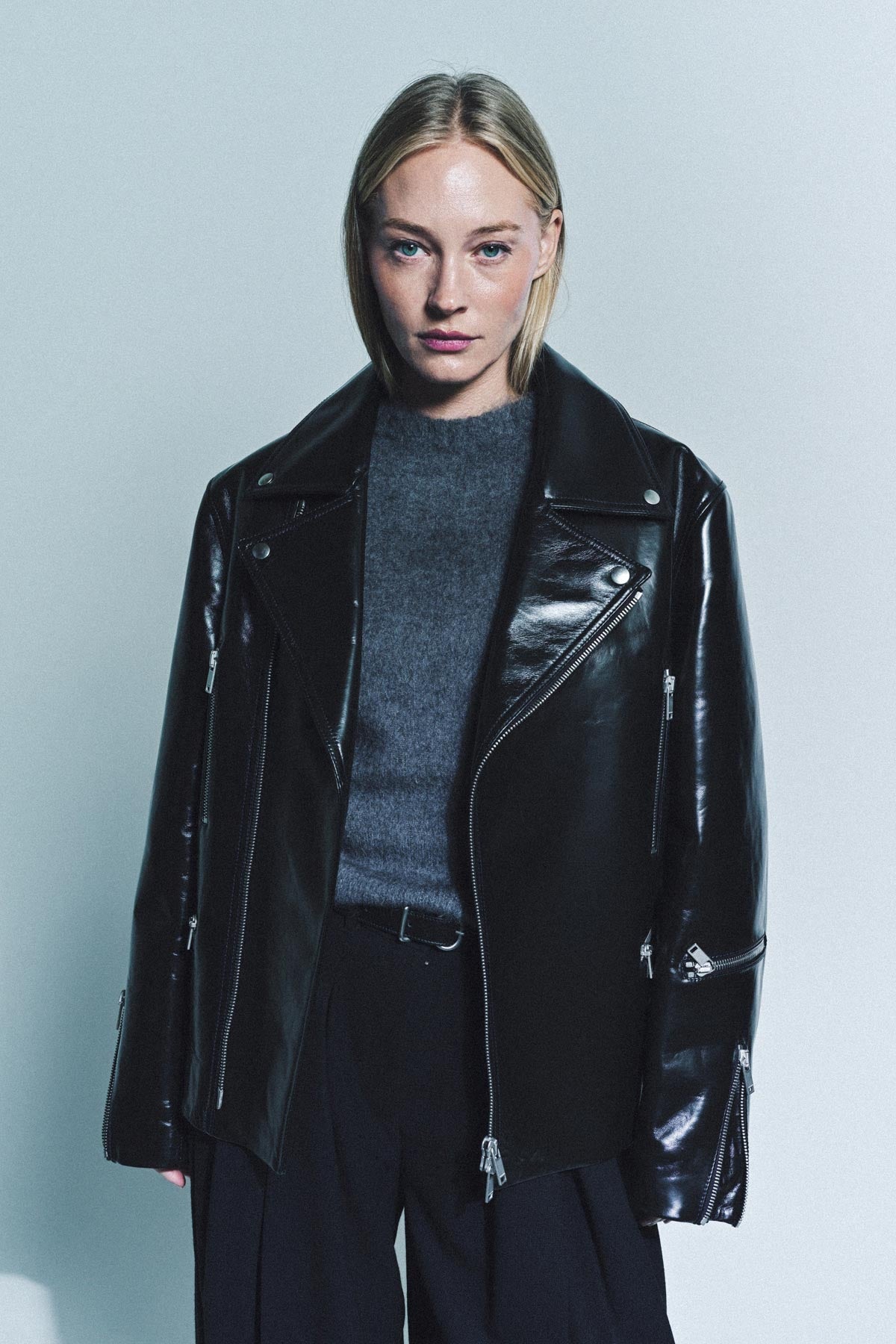 JIL SANDER | LEATHER BIKER JACKET