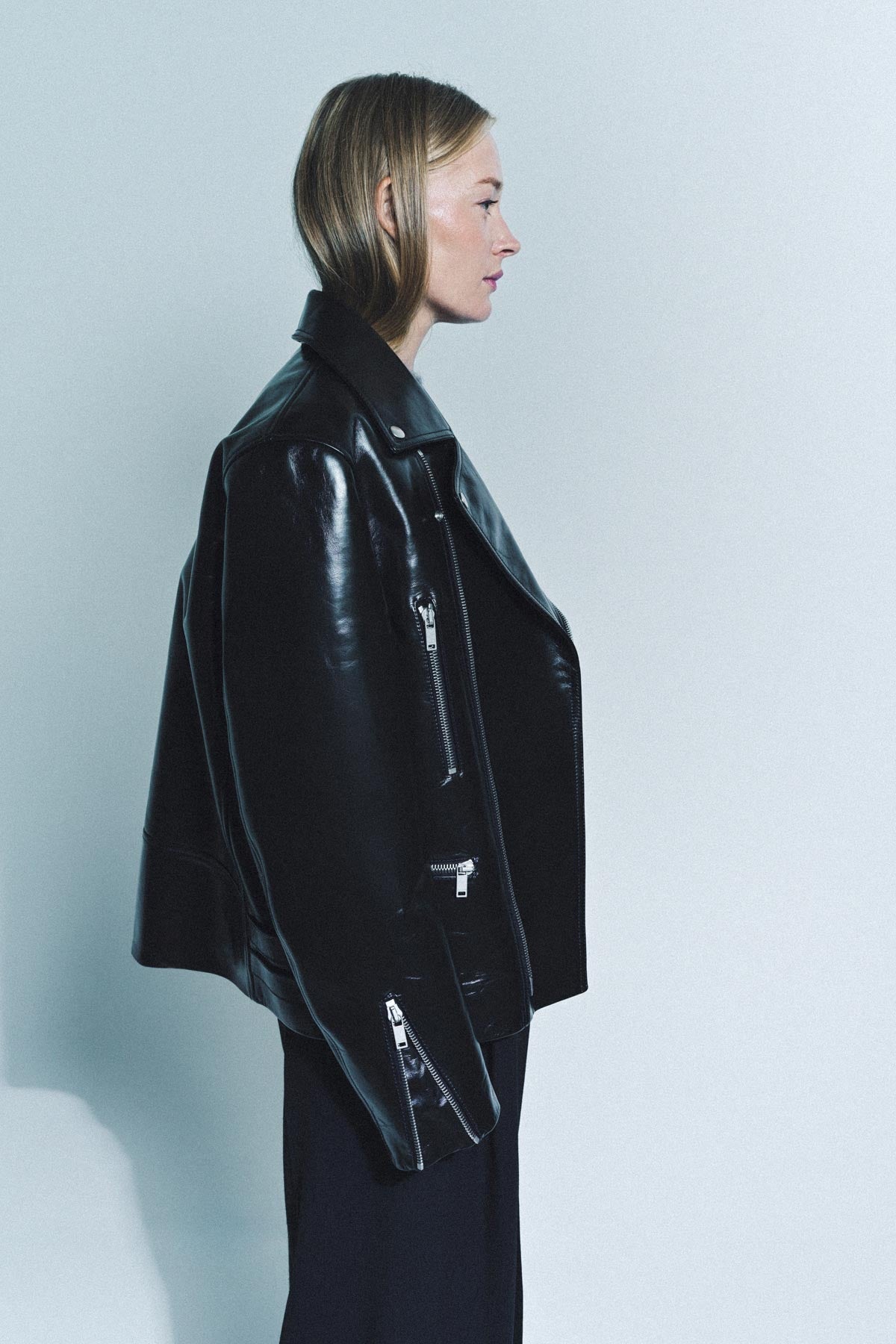 JIL SANDER | LEATHER BIKER JACKET