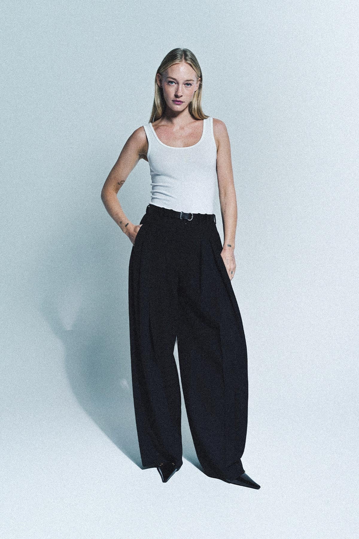 JIL SANDER | BELTED TROUSERS