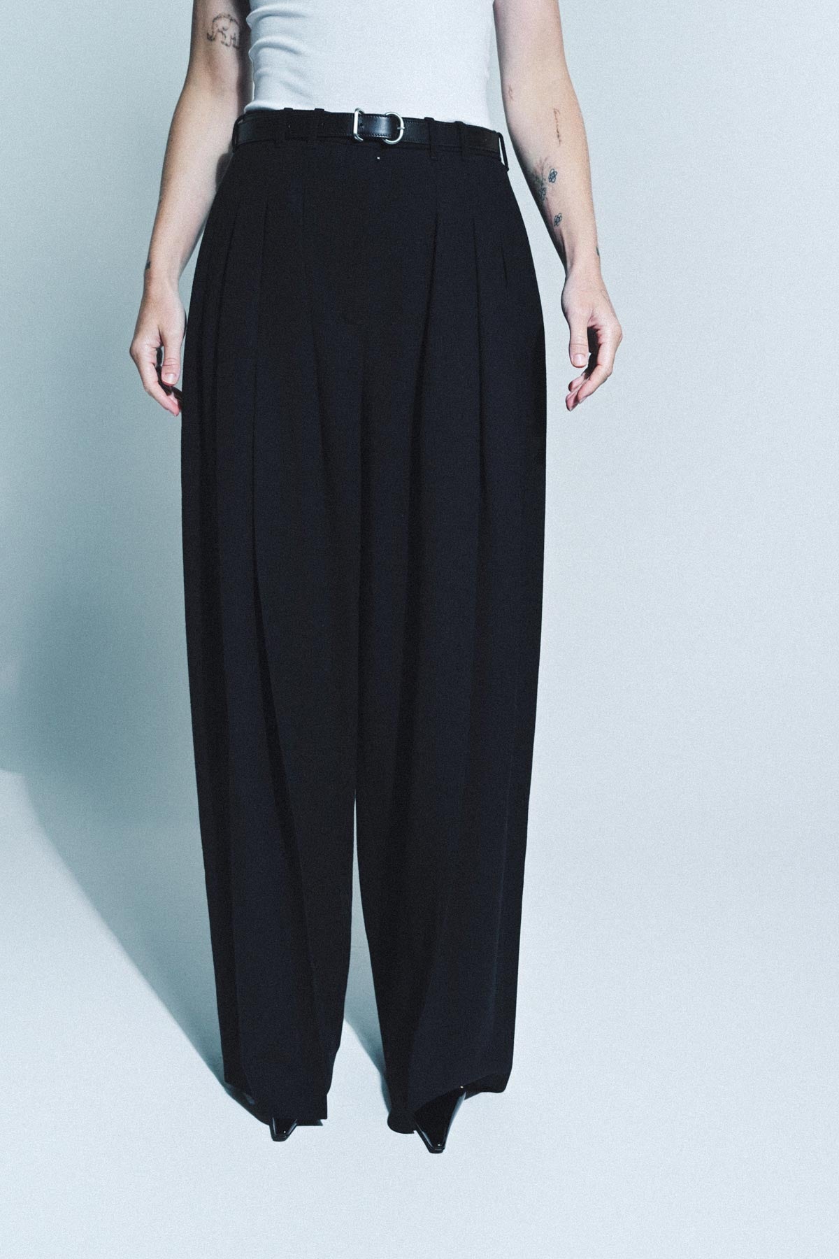 JIL SANDER | BELTED TROUSERS