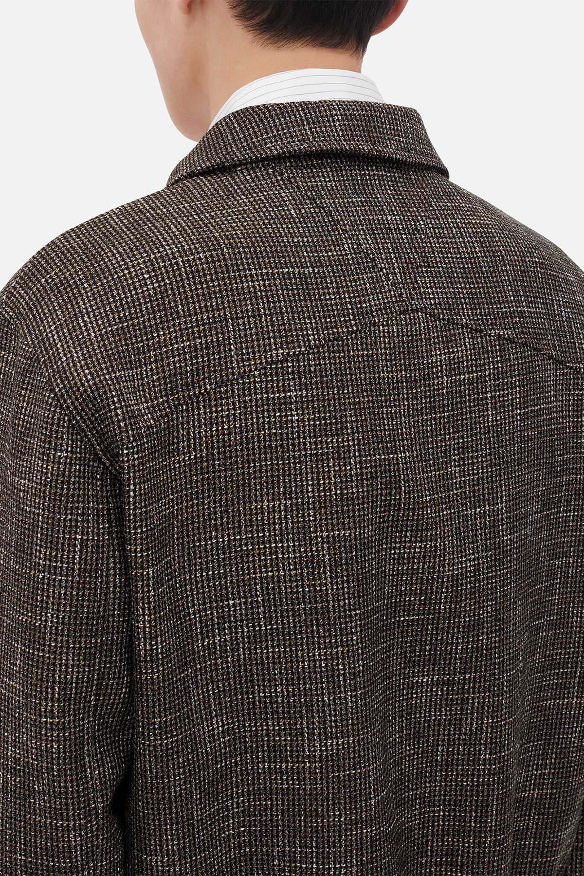 BOTTEGA VENETA | WOOL AND COTTON PIED DE POULE BLOUSON