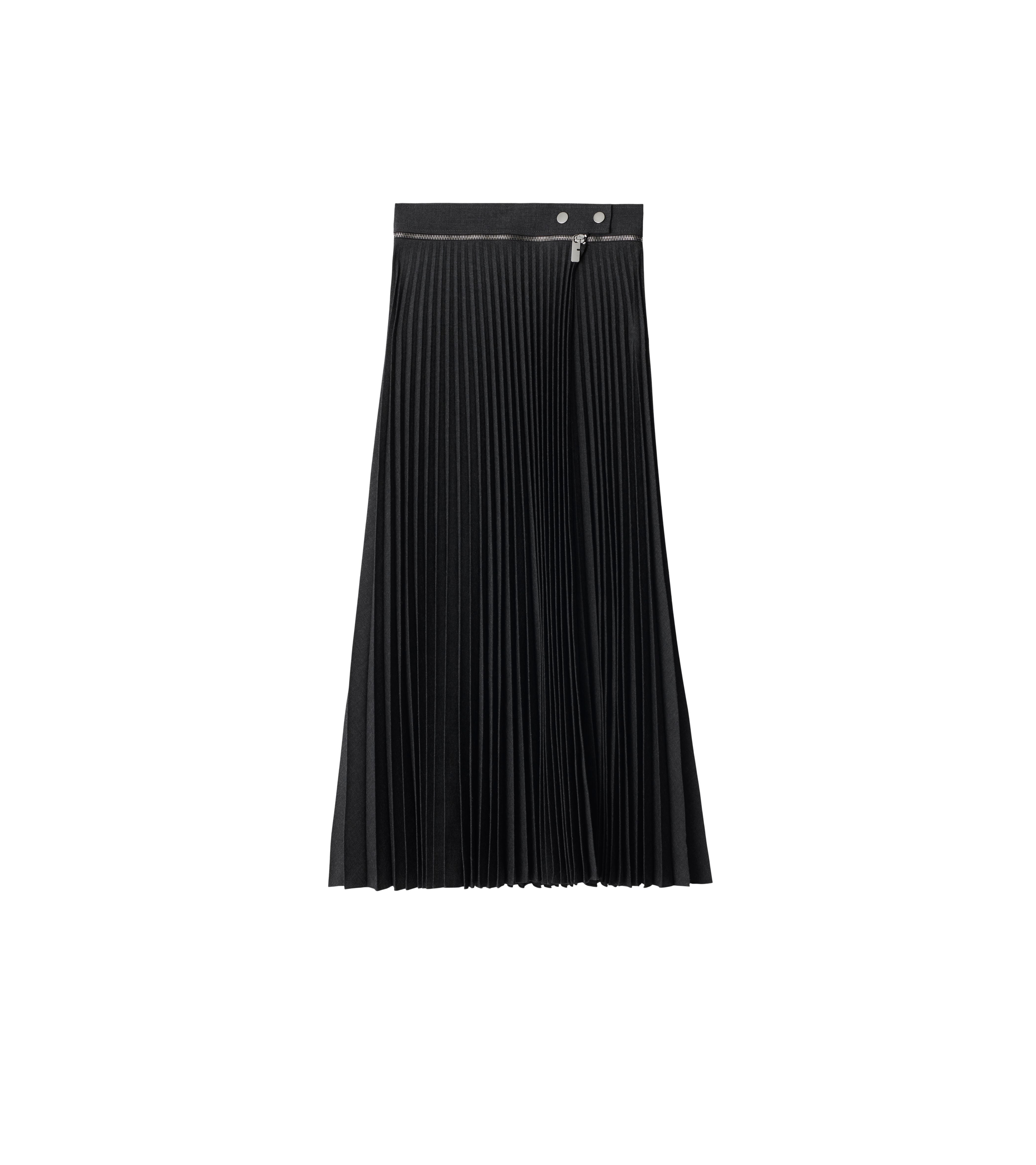 BURBERRY | PLEATED STRETCH WOOL SKIRT