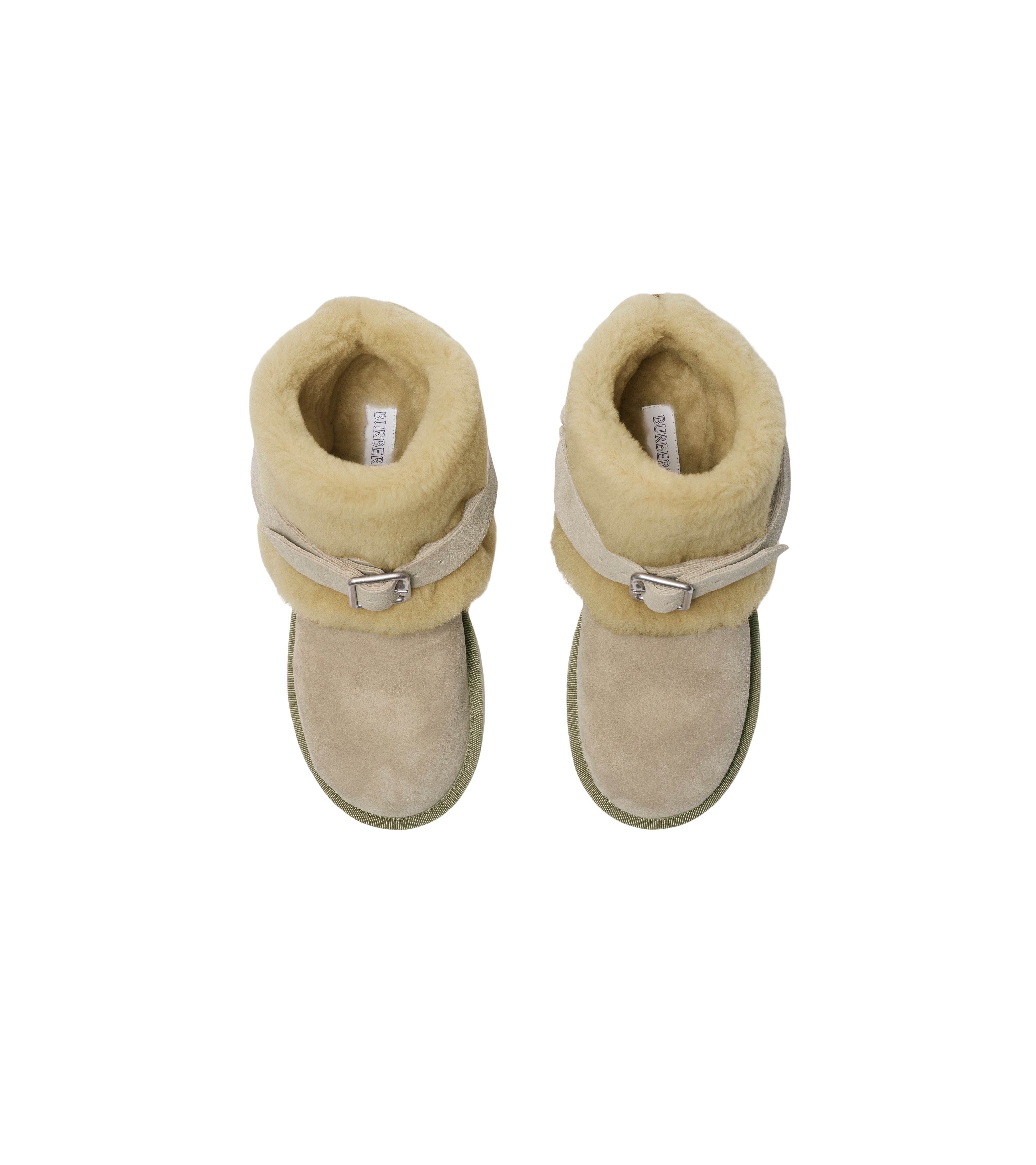 Burberry shearling boots deals