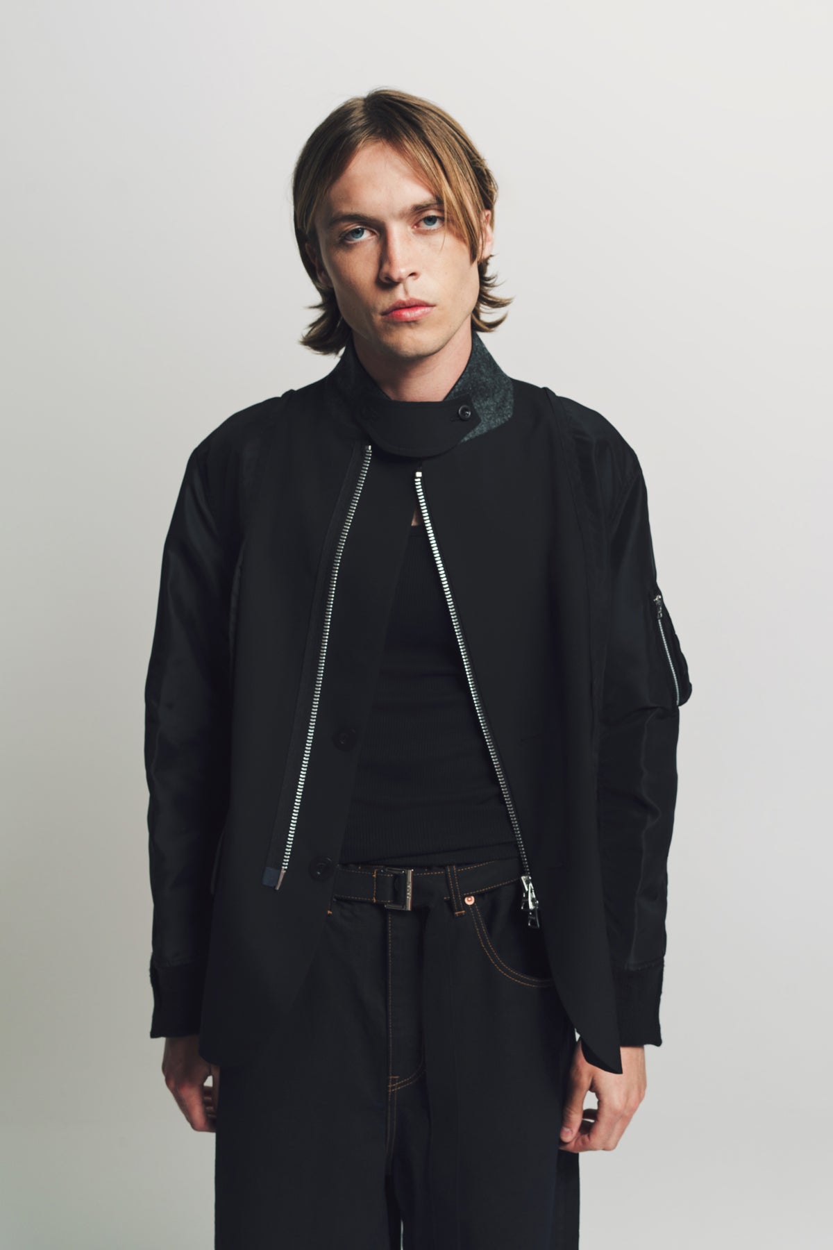 SACAI | SUITING NYLON TWILL JACKET