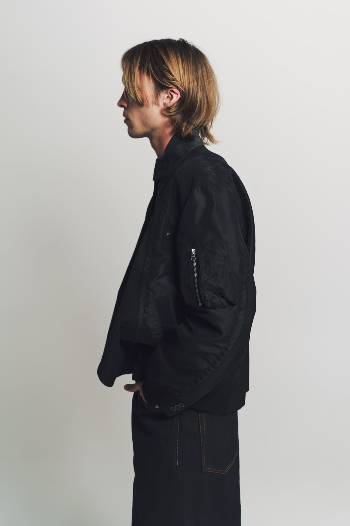 SACAI | SUITING NYLON TWILL JACKET