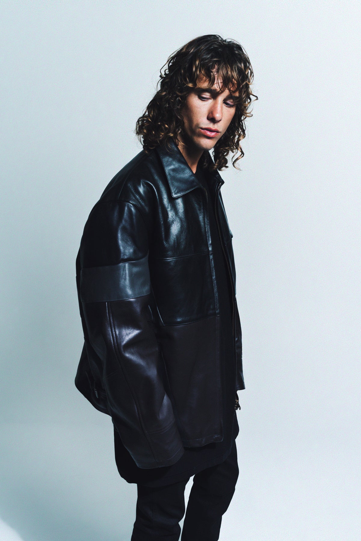 VETEMENTS | LEATHER PANELLED JACKET