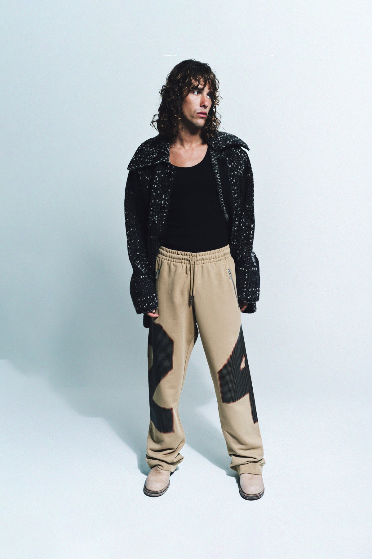 DRIES VAN NOTEN | NUMBERED LOOSE SWEATPANTS