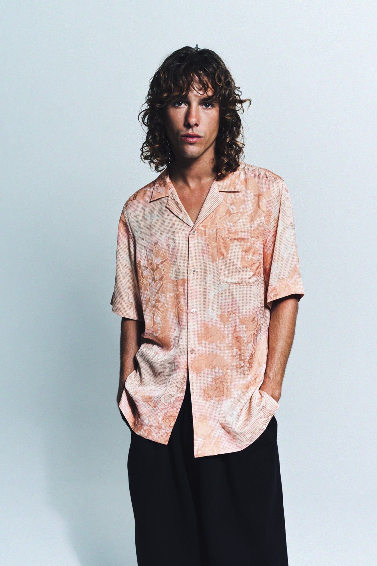 DRIES VAN NOTEN | JACQUARD PRINTED SHORT SLEEVE SHIRT