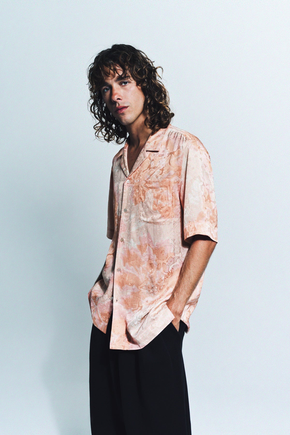 DRIES VAN NOTEN | JACQUARD PRINTED SHORT SLEEVE SHIRT