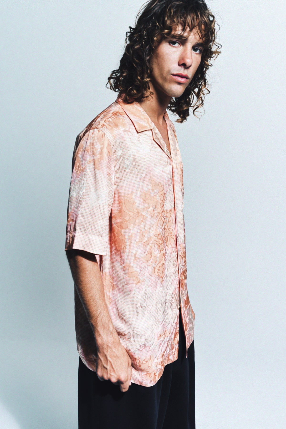 DRIES VAN NOTEN | JACQUARD PRINTED SHORT SLEEVE SHIRT