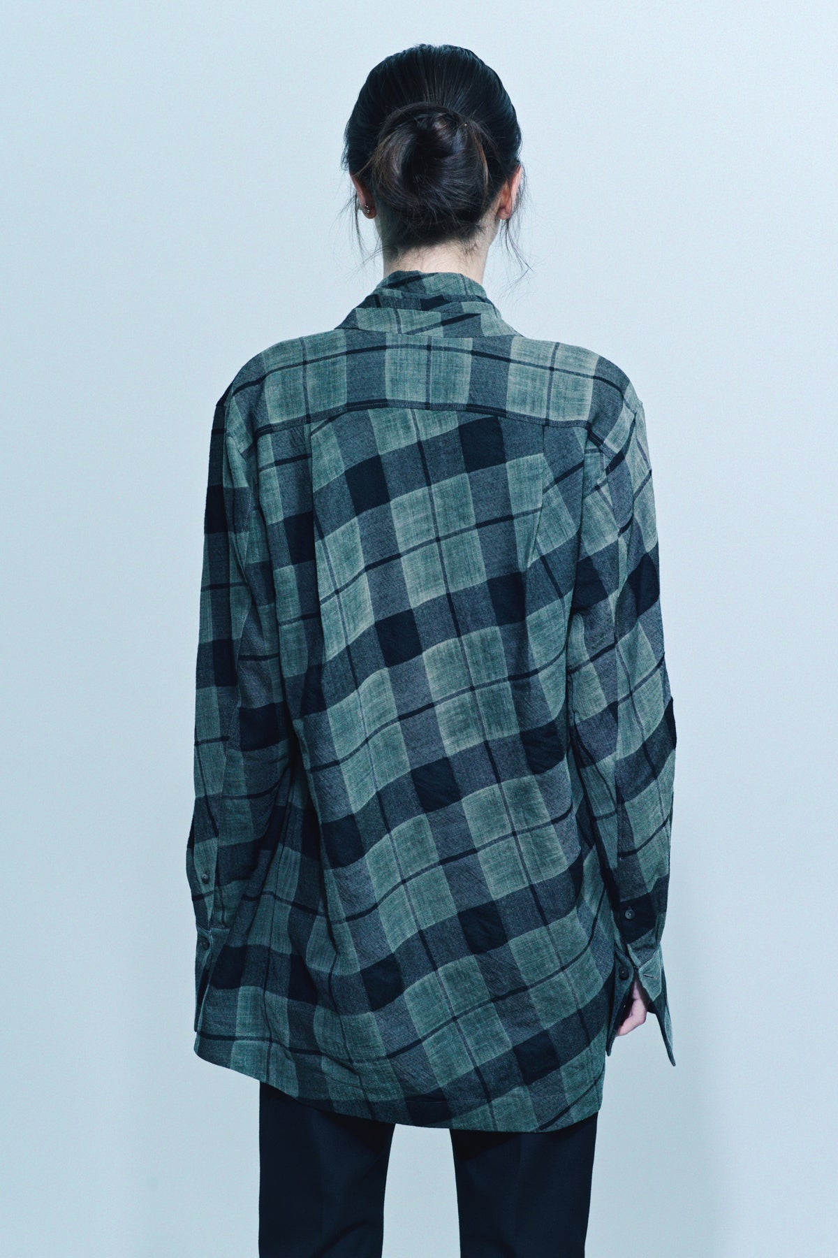 ZIGGY CHEN | PLAID SHORT ROBE SHIRT - MAXFIELD LA