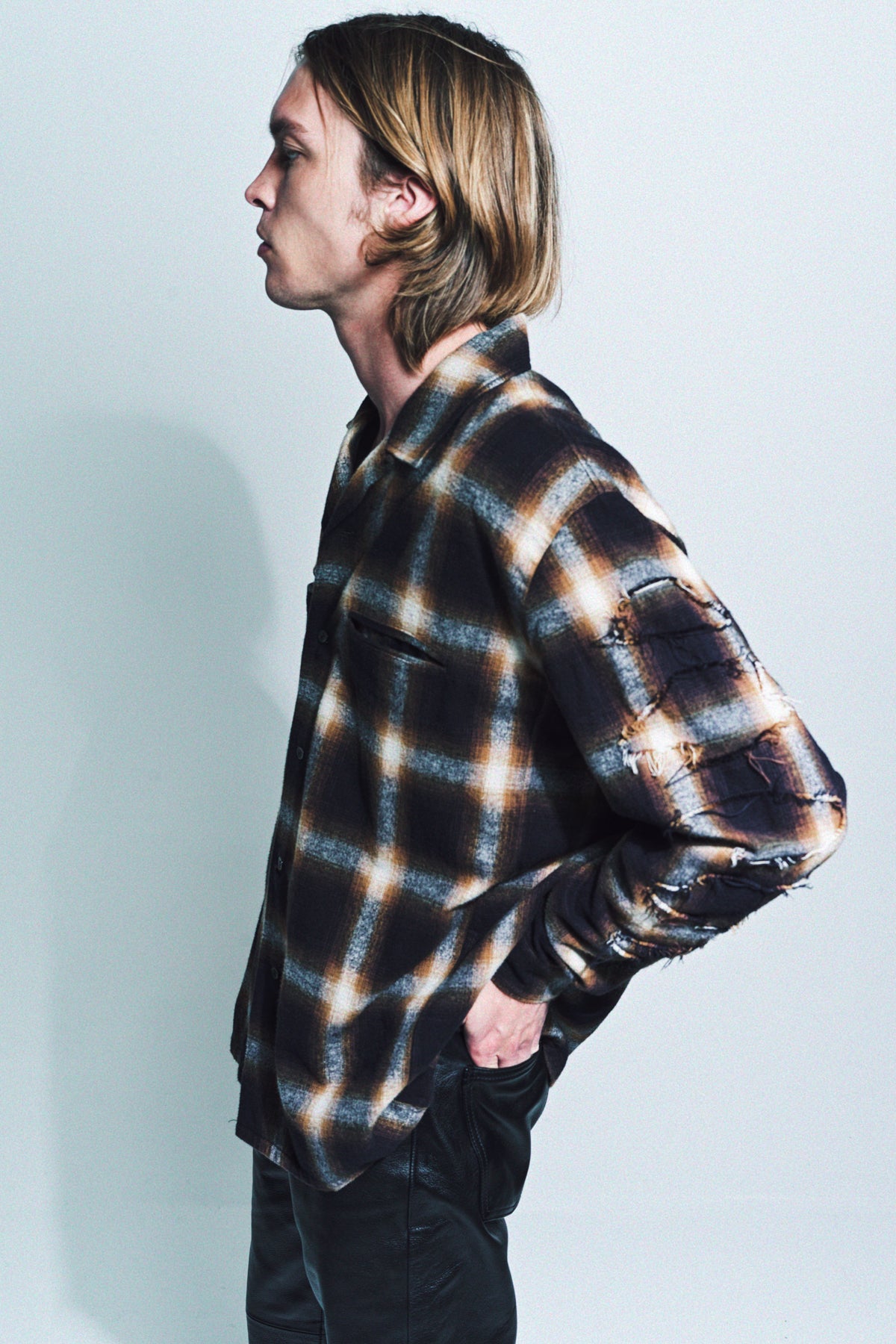 UNDERCOVER | PLAID LONG SLEEVE SHIRT