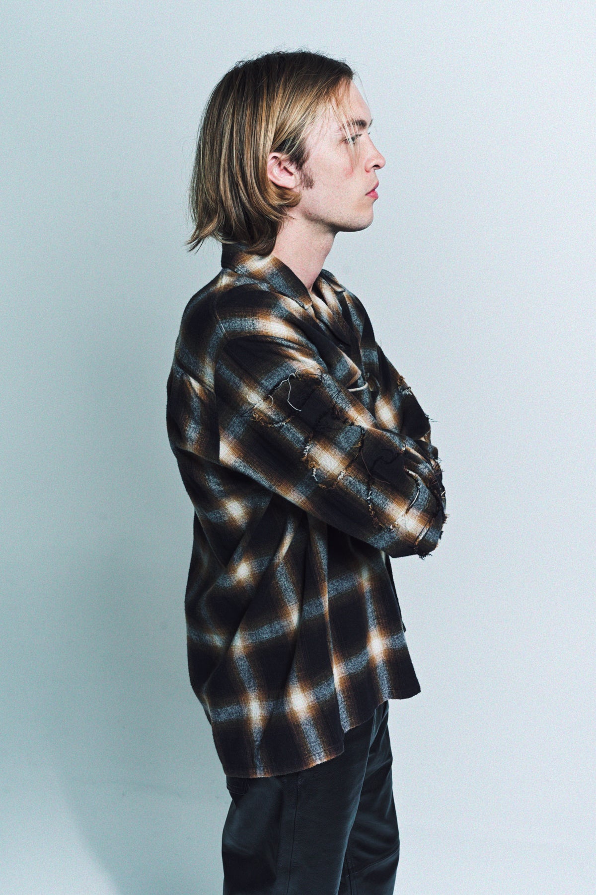 UNDERCOVER | PLAID LONG SLEEVE SHIRT