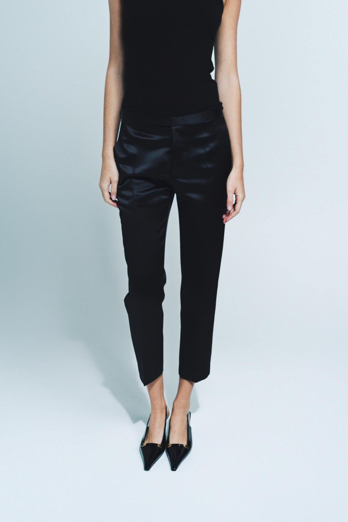 SAPIO | NO. 07 SATIN CROP PANTS - MAXFIELD LA