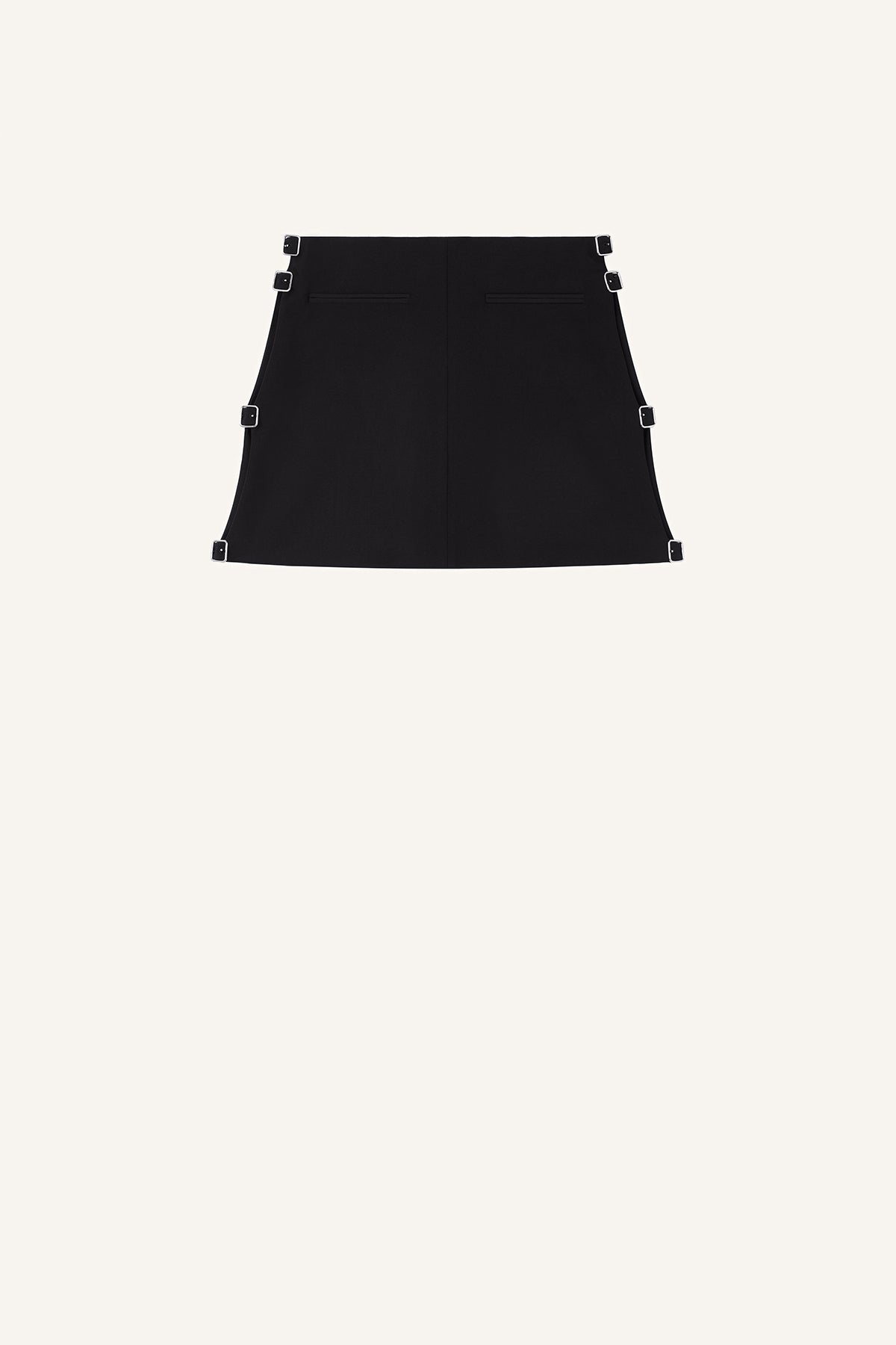 COURRÈGES | MULTI SANGLE WOOL MINI SKIRT