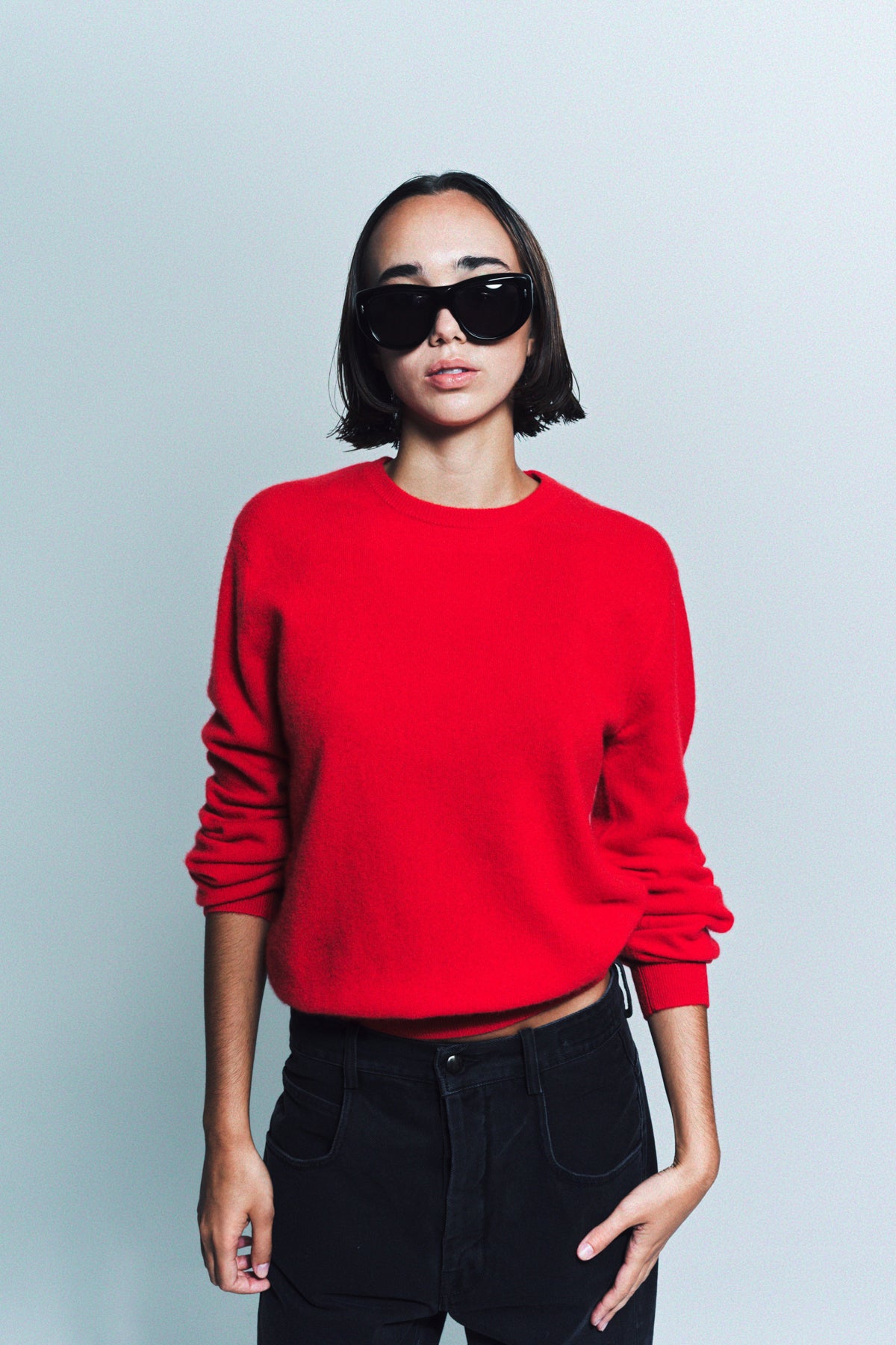 FRENCKENBERGER | MINI R-NECK SWEATER