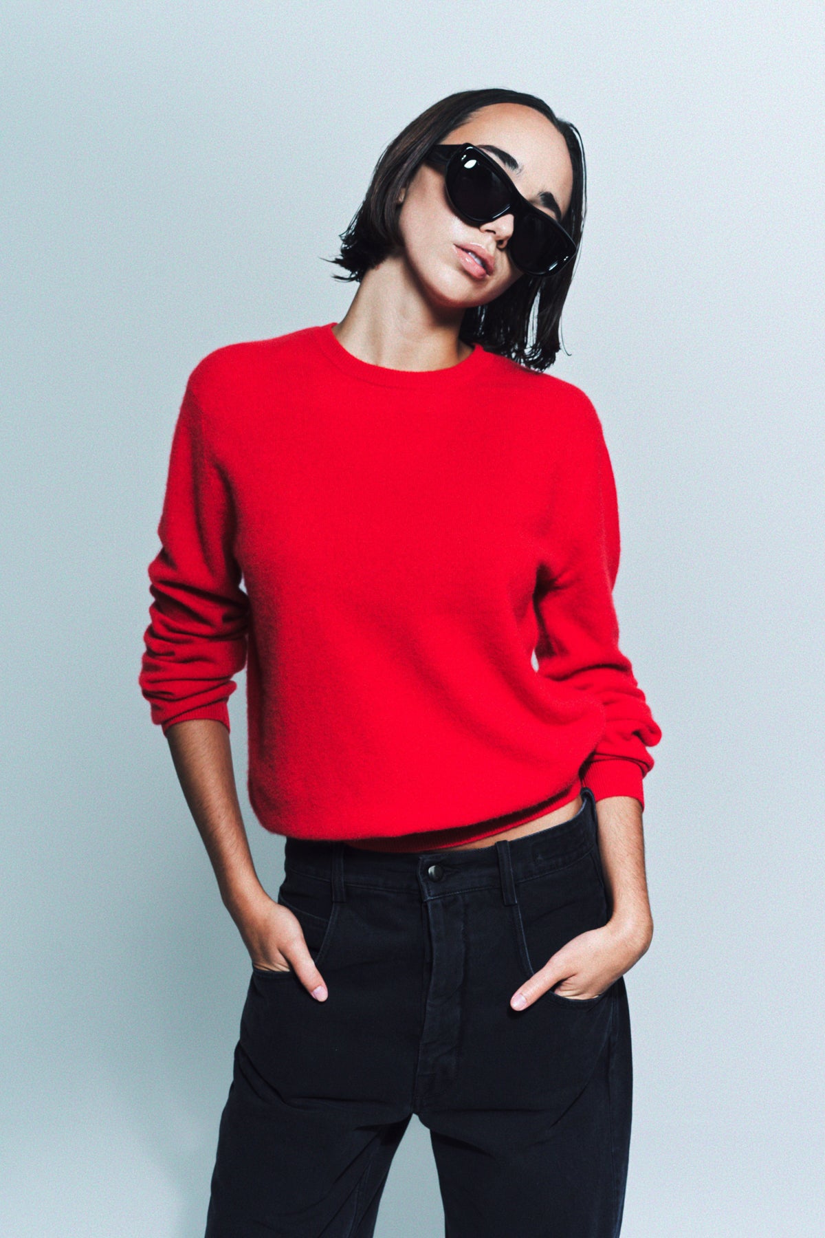 FRENCKENBERGER | MINI R-NECK SWEATER