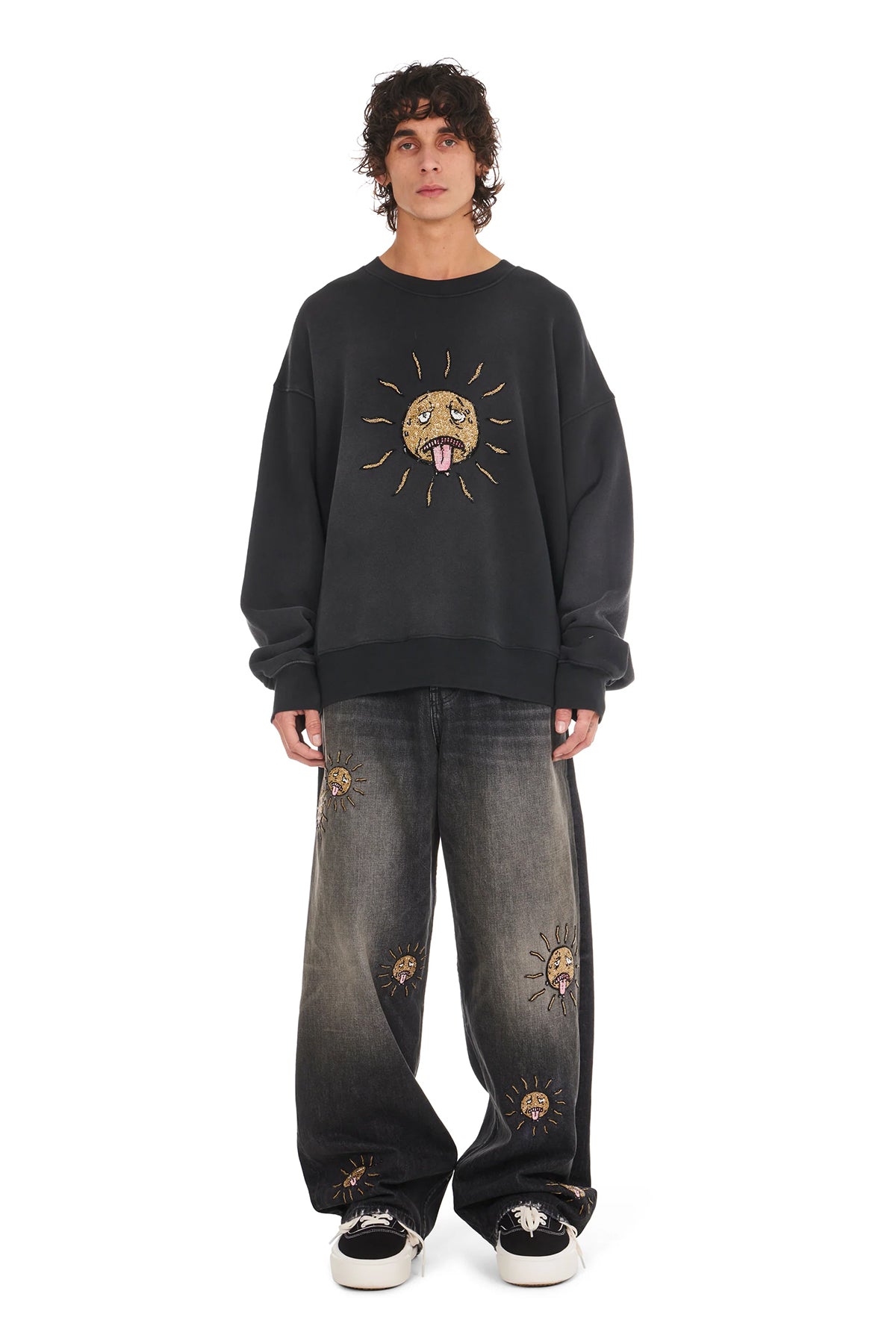 NAHMIAS | BEADED SUN CREWNECK