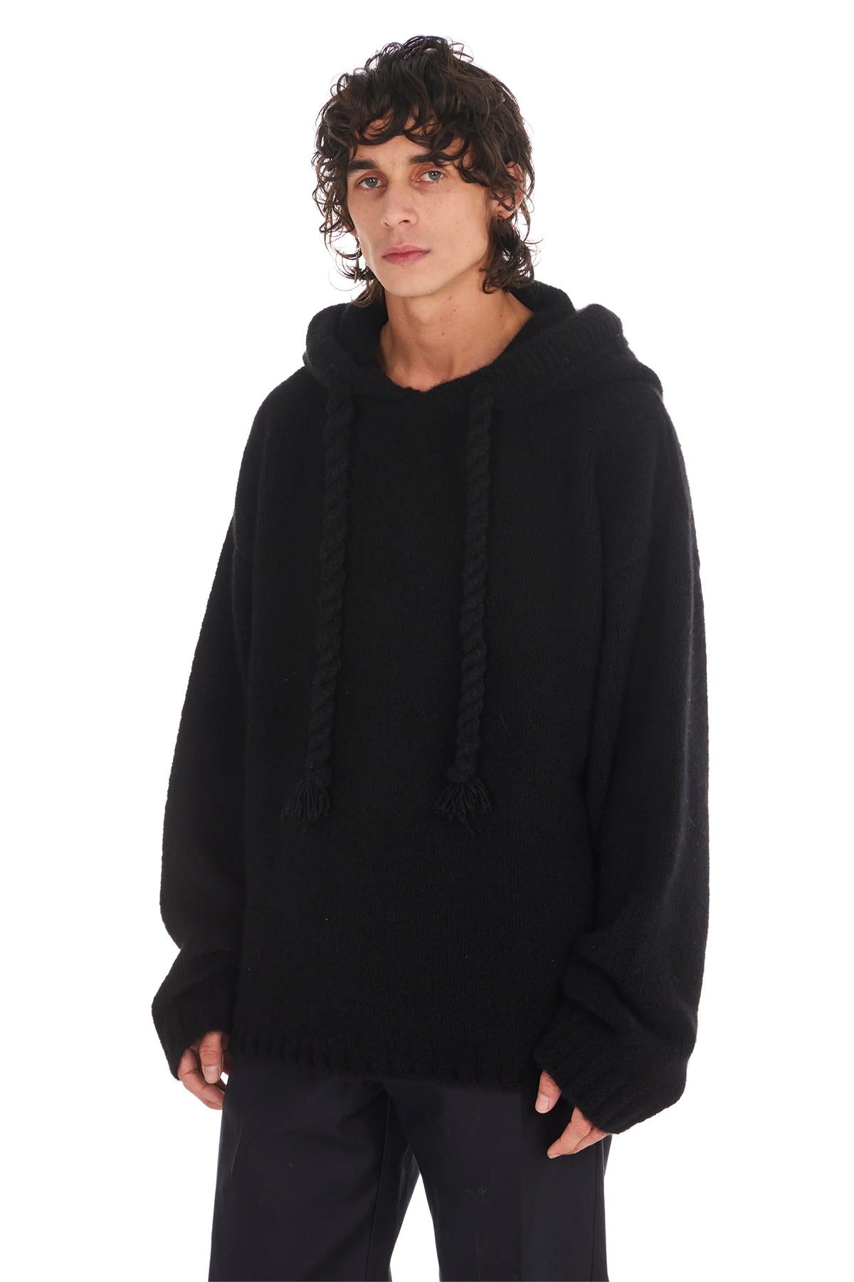 NAHMIAS | KNIT BOXY HOODIE