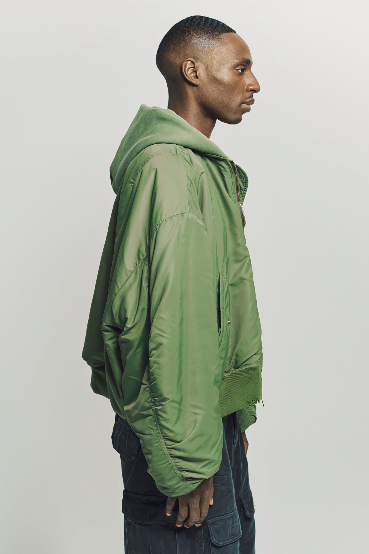 BALENCIAGA | HOODED BOMBER JACKET