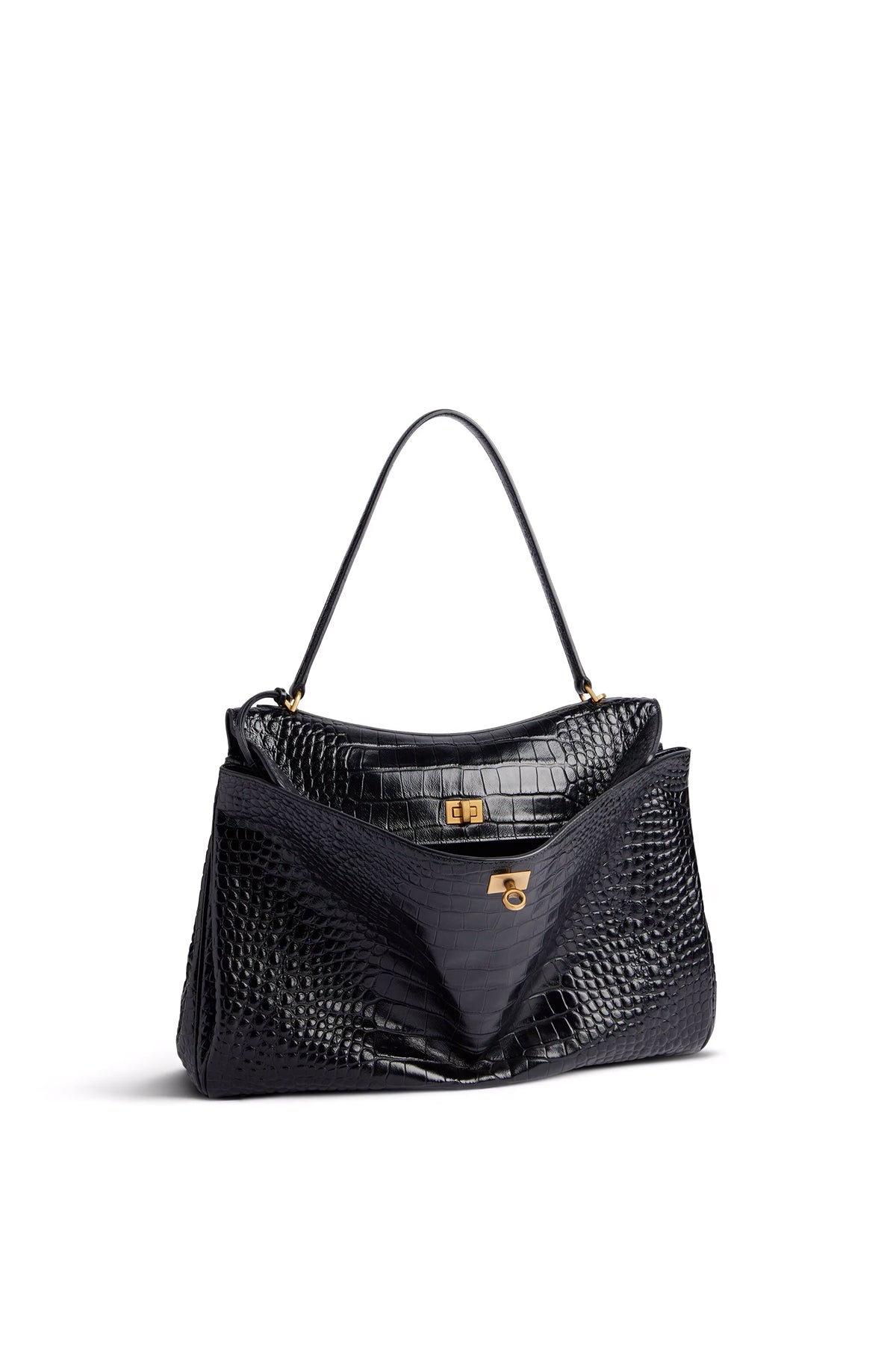 BALENCIAGA | RODEO LARGE CROCODILE HANDBAG - MAXFIELD LA