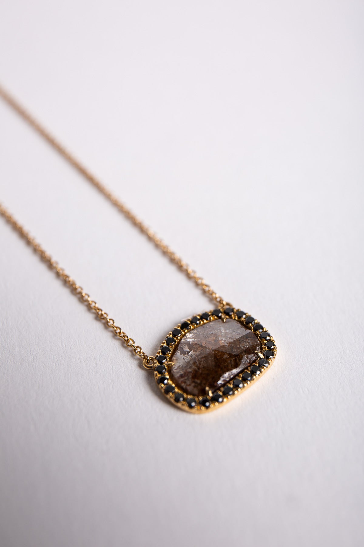 JOANNE FISKE | BLACK DIAMOND SLICE NECKLACE - MAXFIELD LA