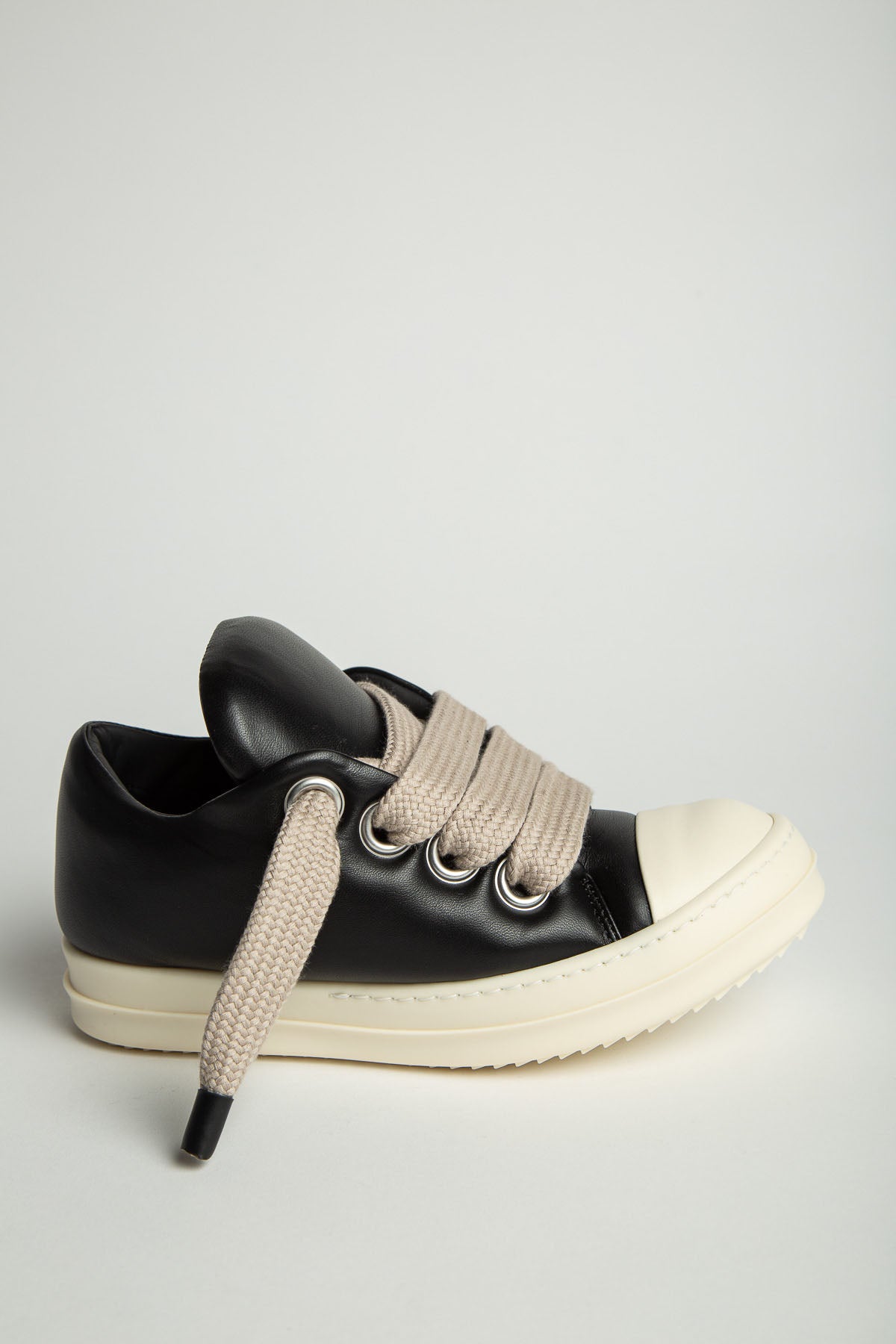 RICK OWENS | JUMBO LACED PADDED LOW SNEAKERS - MAXFIELD LA