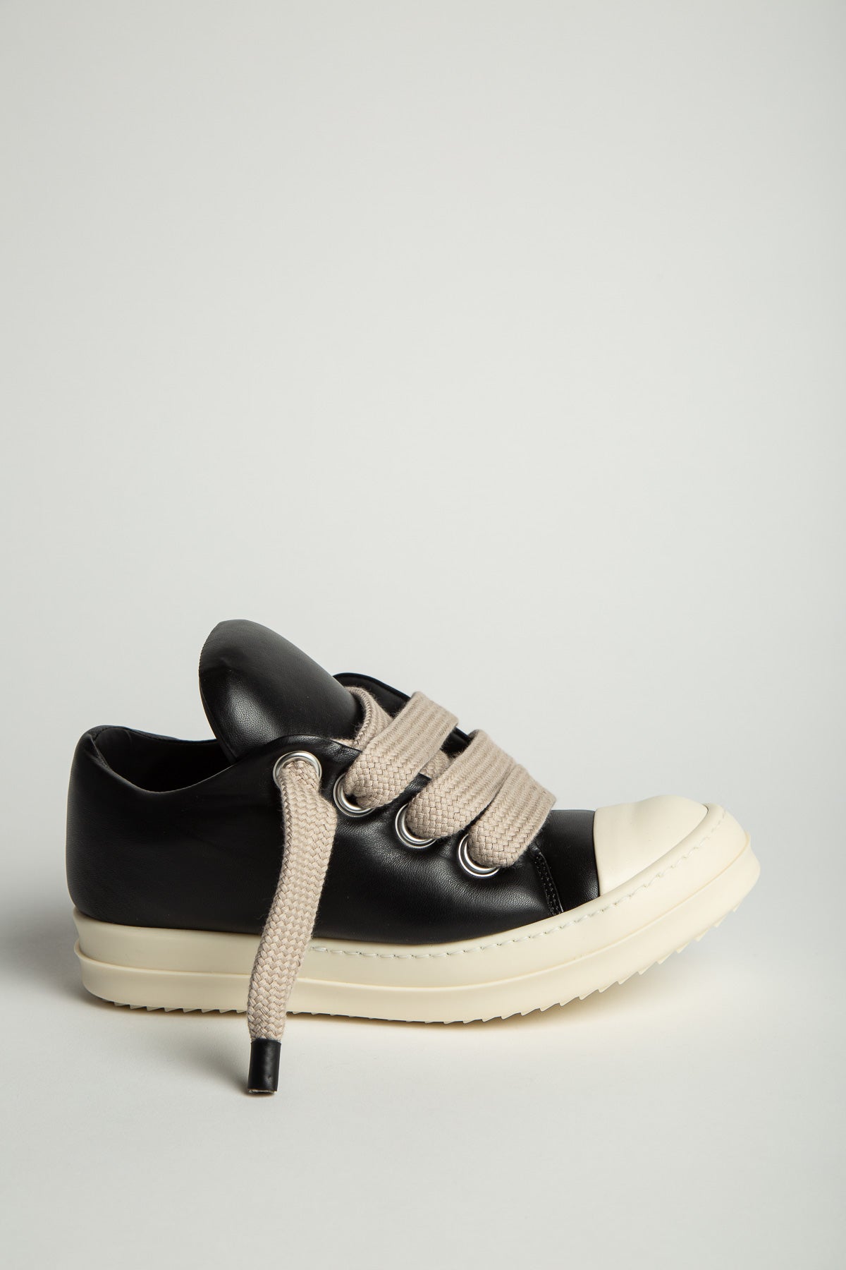 RICK OWENS | JUMBO LACED PADDED LOW SNEAKERS - MAXFIELD LA