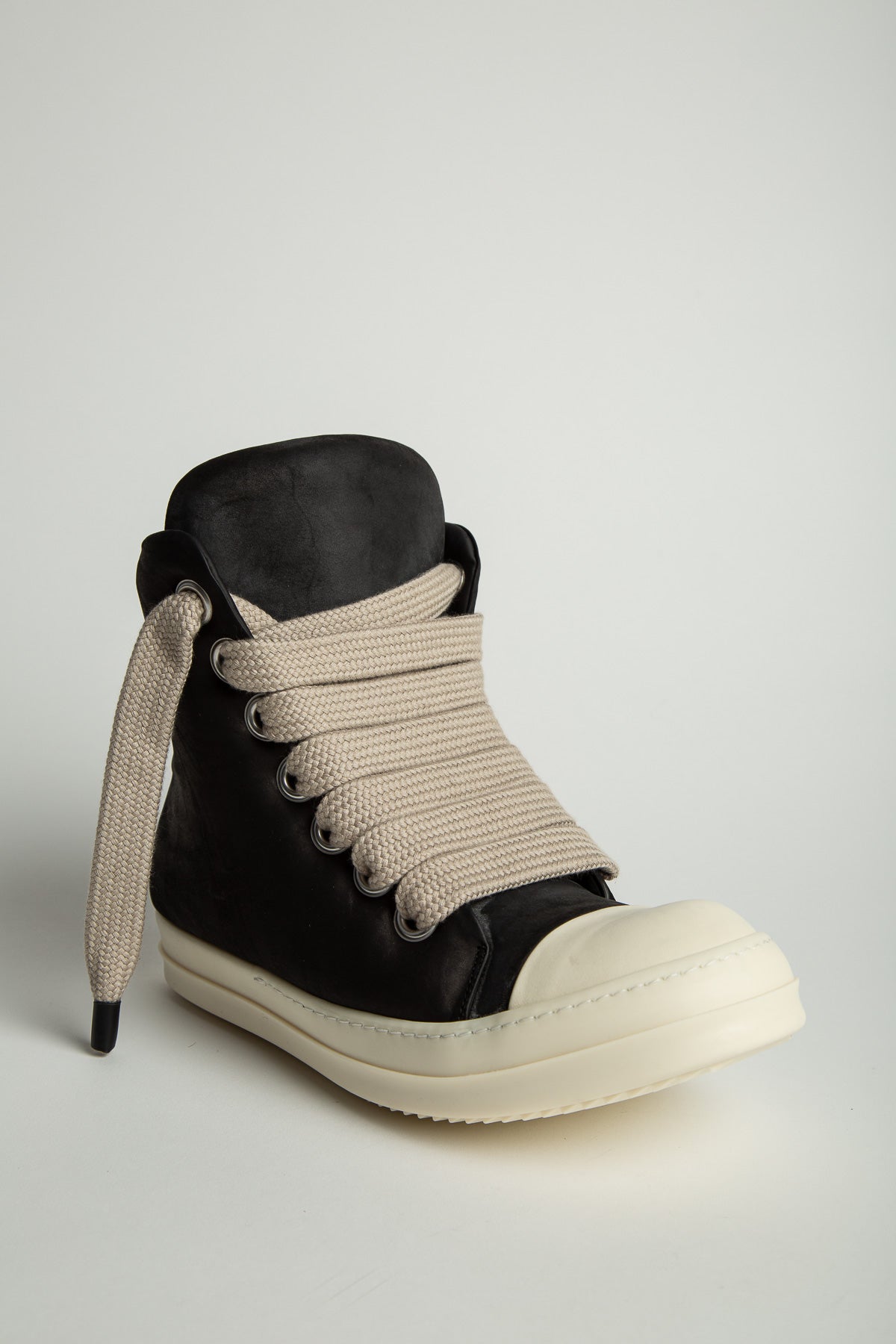 RICK OWENS | JUMBOLACED PADDED HI SNEAKERS - MAXFIELD LA