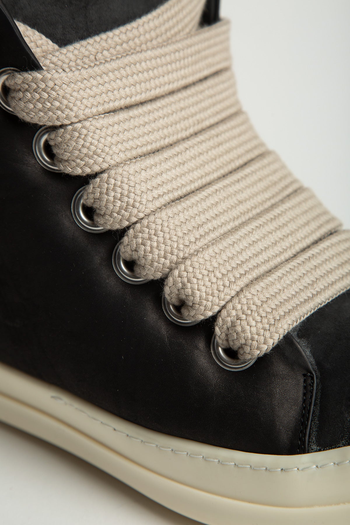 RICK OWENS | JUMBOLACED PADDED HI SNEAKERS - MAXFIELD LA