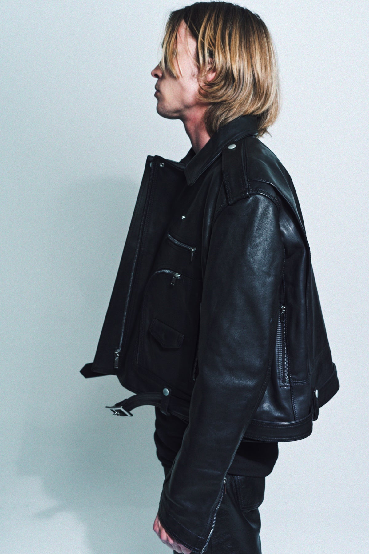 RICK OWENS | CROPPED JUMBO BAUHAUS JACKET - MAXFIELD LA