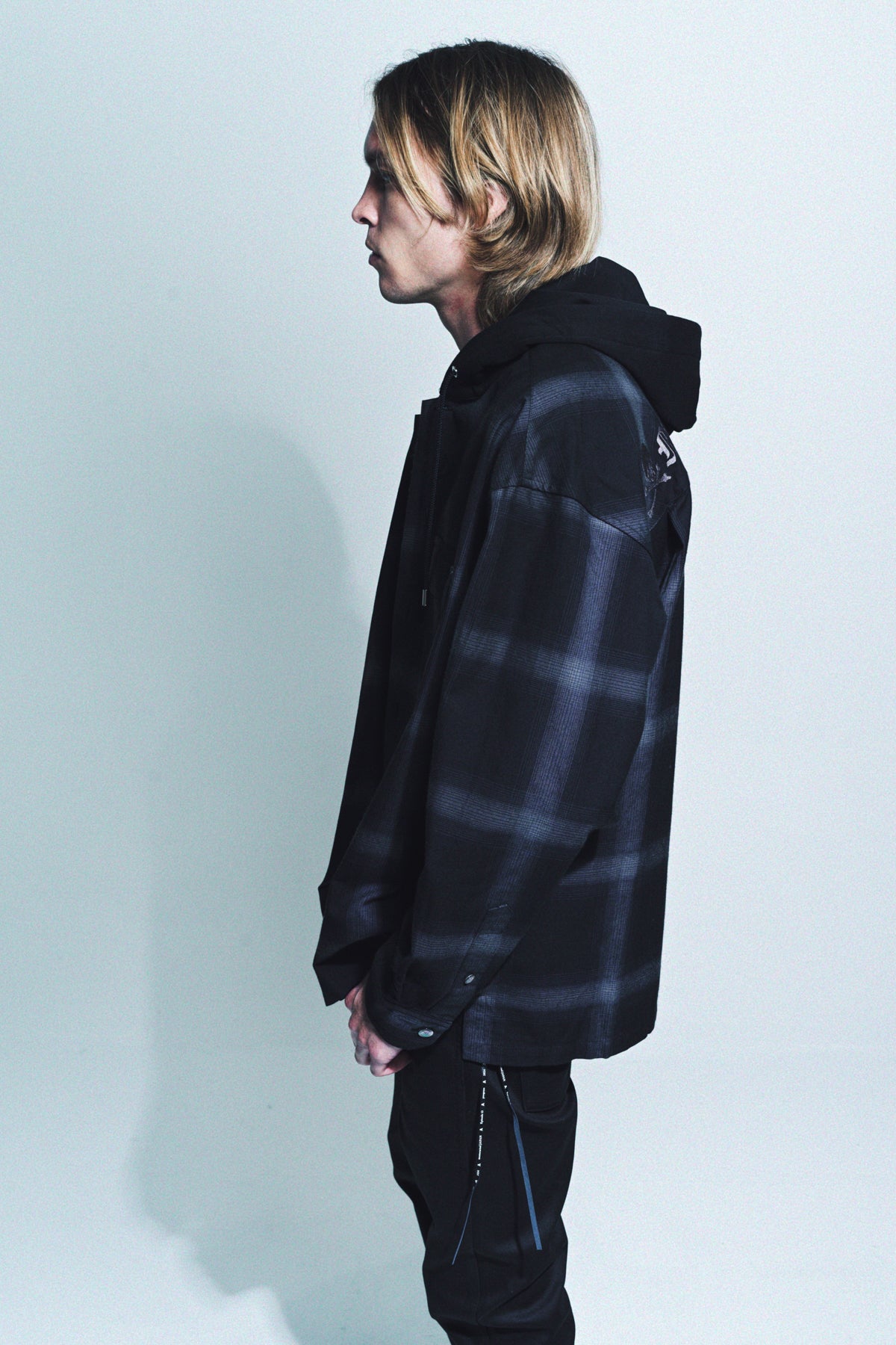 MASTERMIND | HOODED PLAID SHIRT