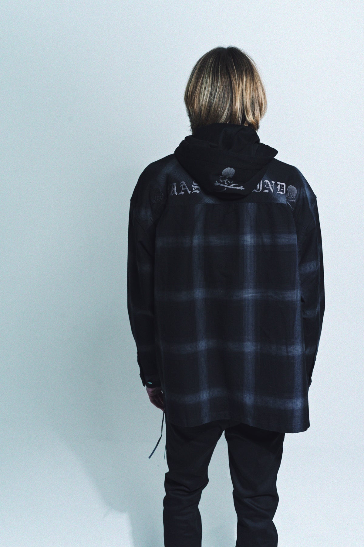 MASTERMIND | HOODED PLAID SHIRT