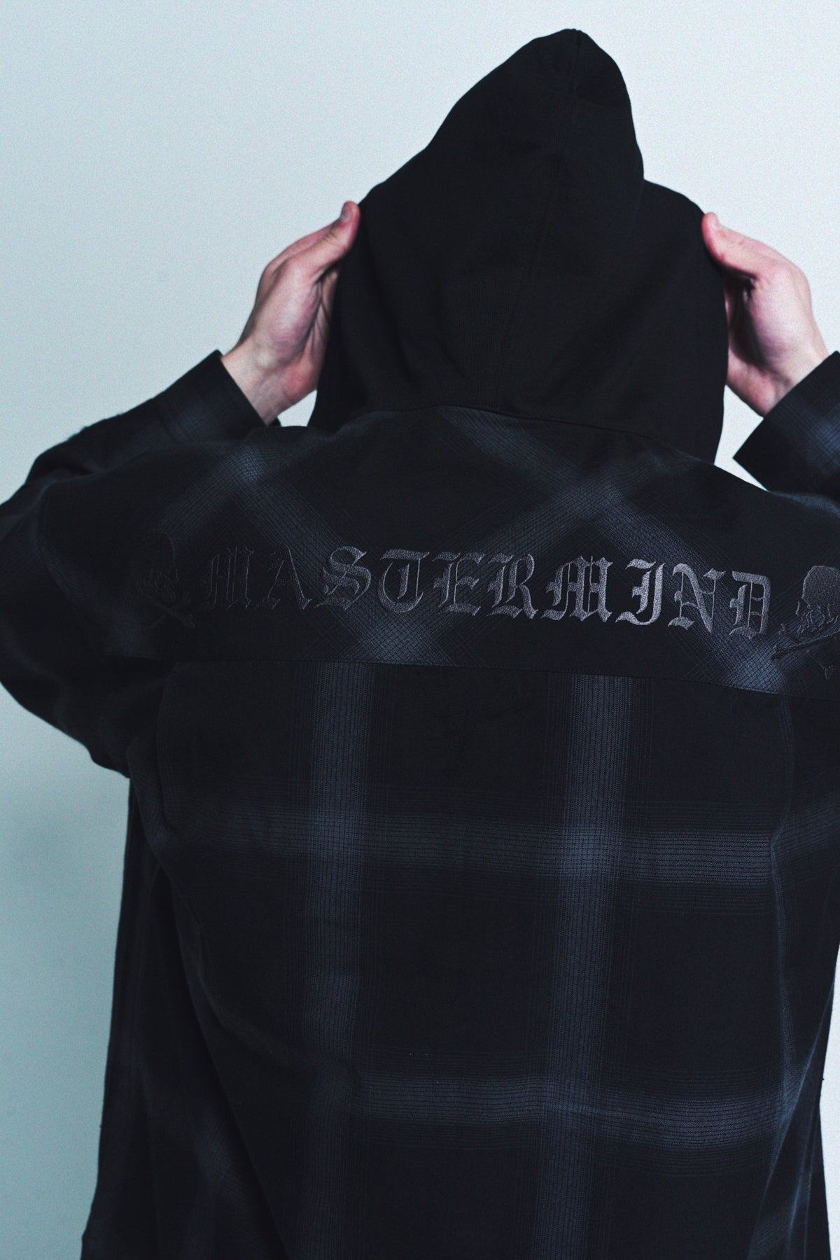 MASTERMIND | HOODED PLAID SHIRT