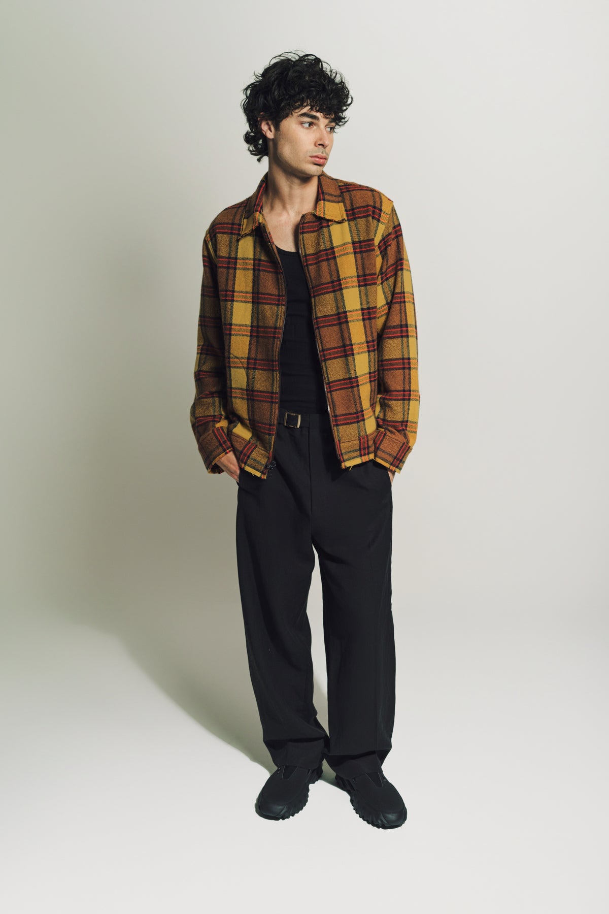 THE ELDER STATESMAN | SUNSHINE PLAID DECON JACKET - MAXFIELD LA