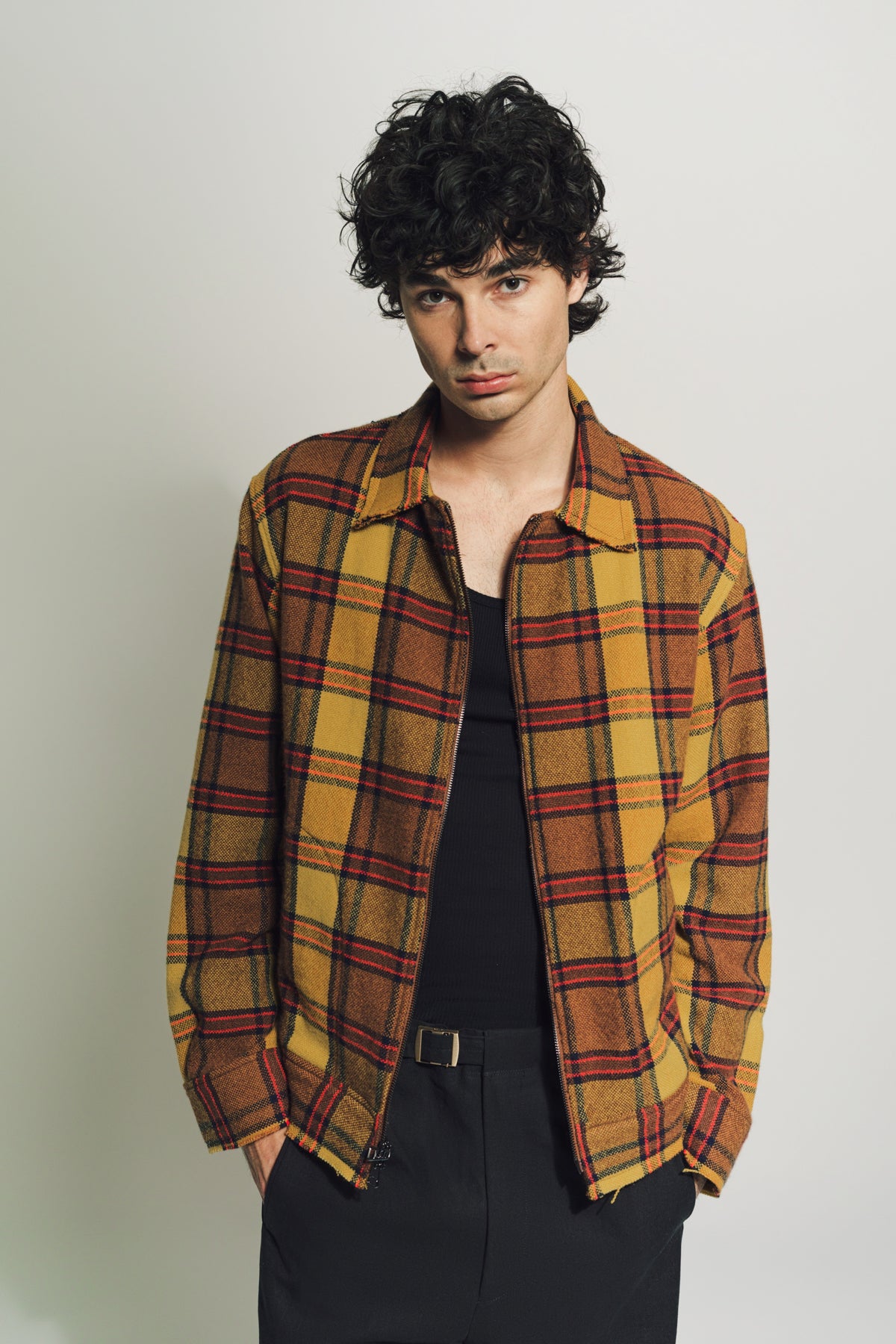 THE ELDER STATESMAN | SUNSHINE PLAID DECON JACKET - MAXFIELD LA