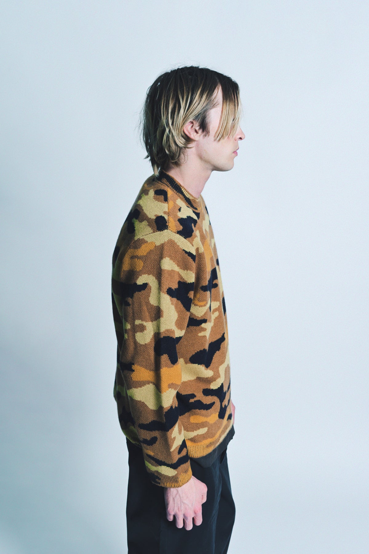 THE ELDER STATESMAN | CAMO CREWNECK SWEATER - MAXFIELD LA