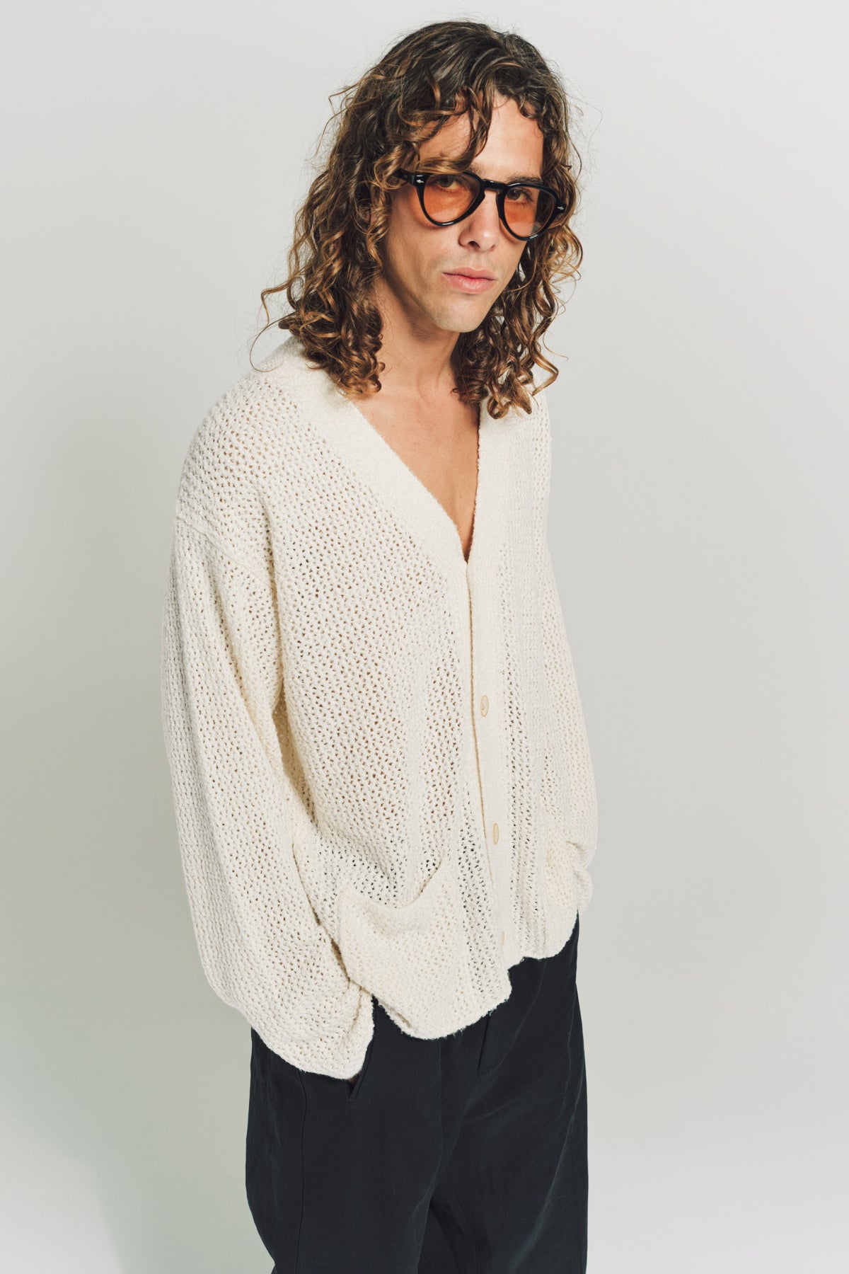 THE ELDER STATESMAN | SELERINO NET CARDIGAN