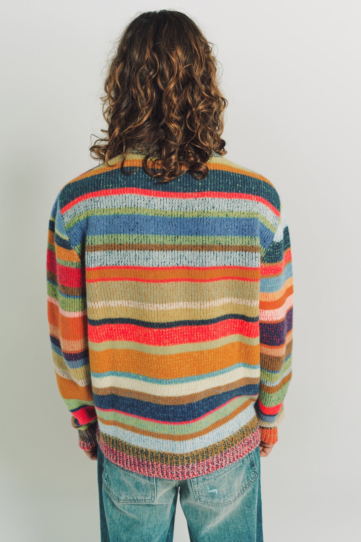 THE ELDER STATESMAN | STRIPE SUPER SOFT CREW