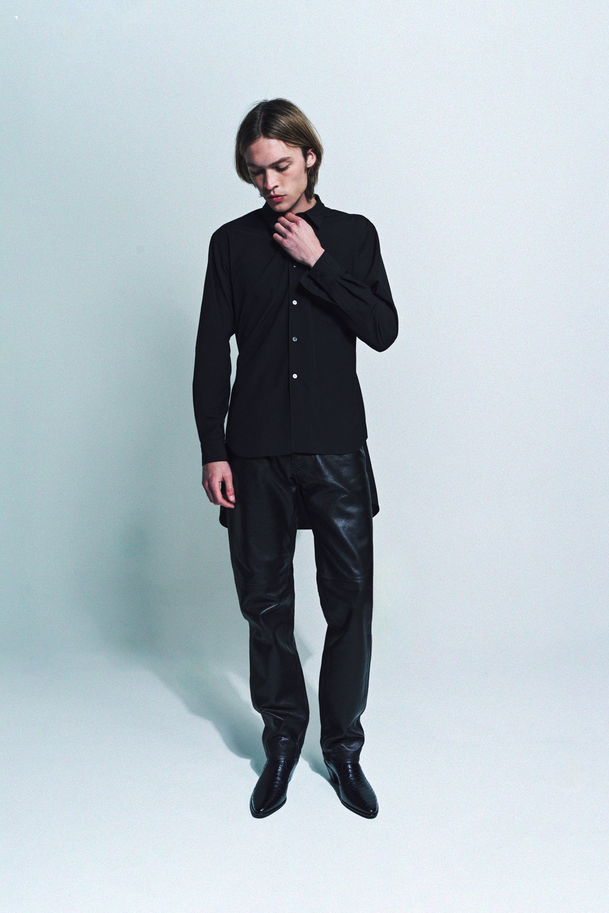 COMME DES GARCONS HOMME PLUS | SPUN BROAD LONG SLEEVE SHIRT