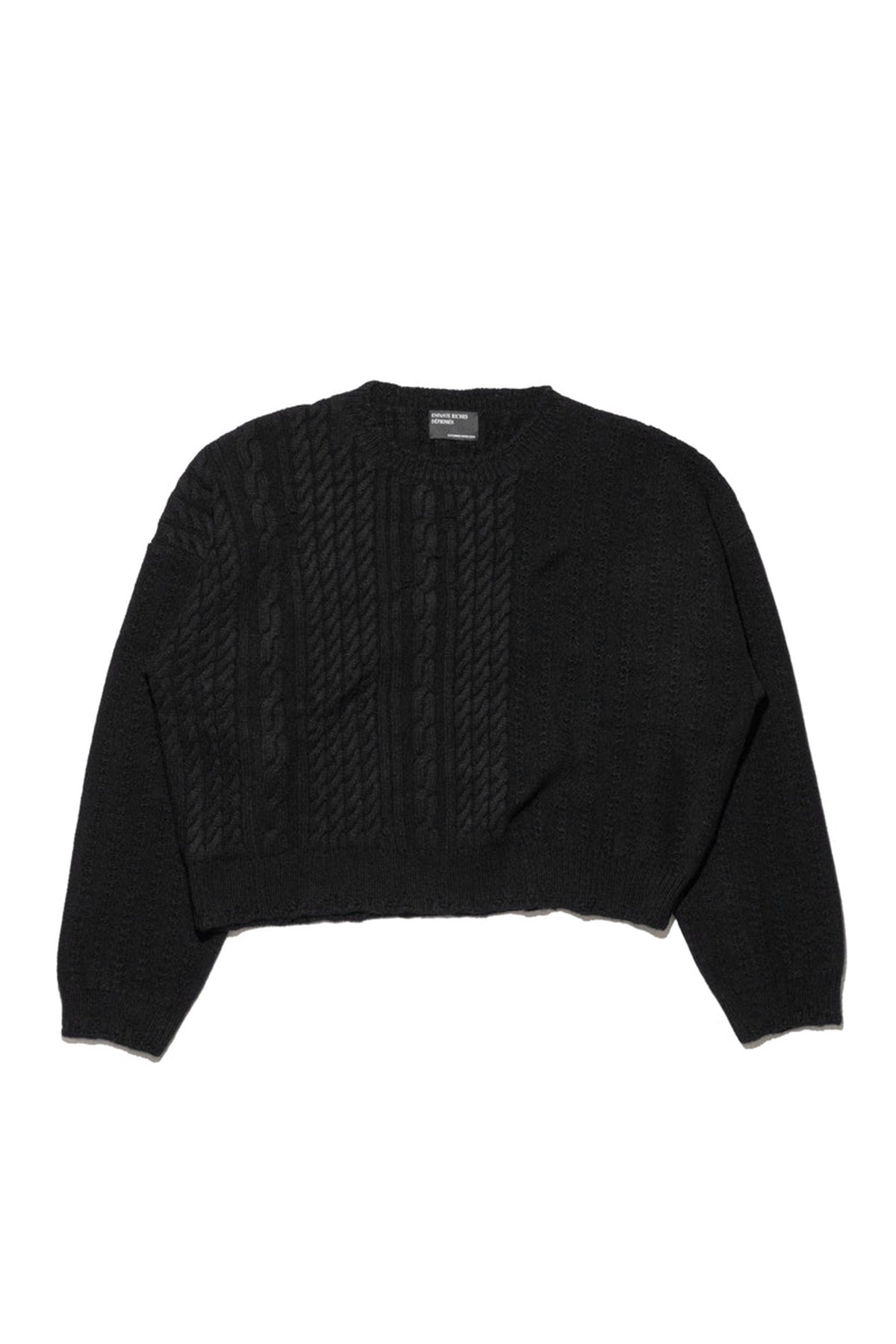 ENFANTS RICHES DÉPRIMÉS | CABLE KNIT CREWNECK SWEATER