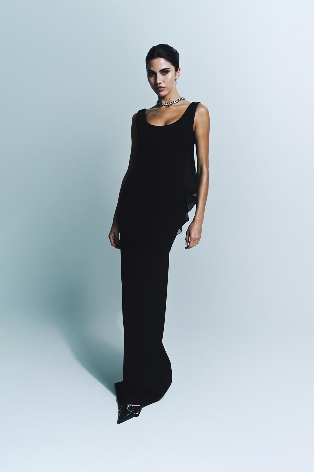 GIVENCHY | NECKLACE DRAPED LONG DRESS